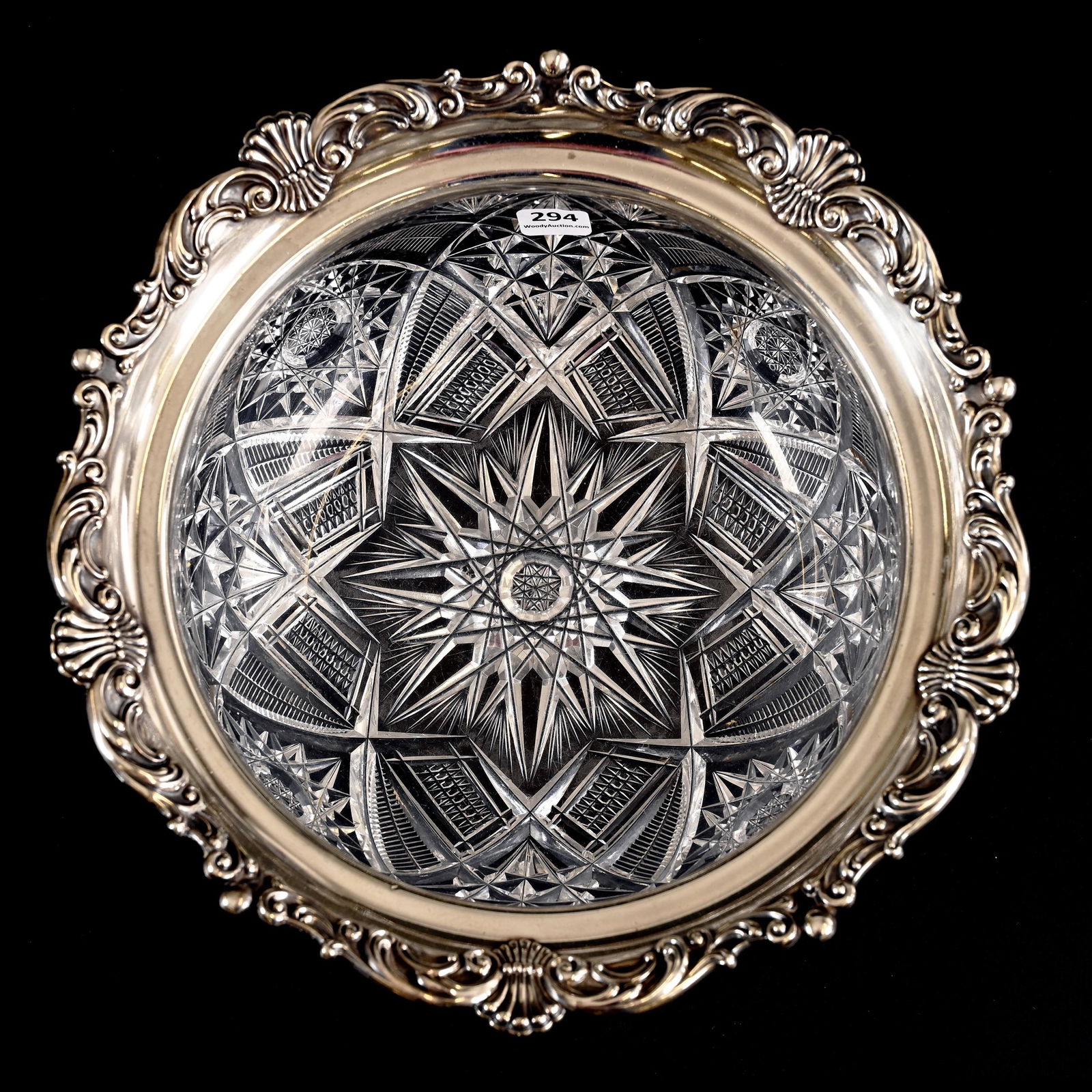 Bowl, ABCG, Embossed Sterling Silver Rim (1 of 4)