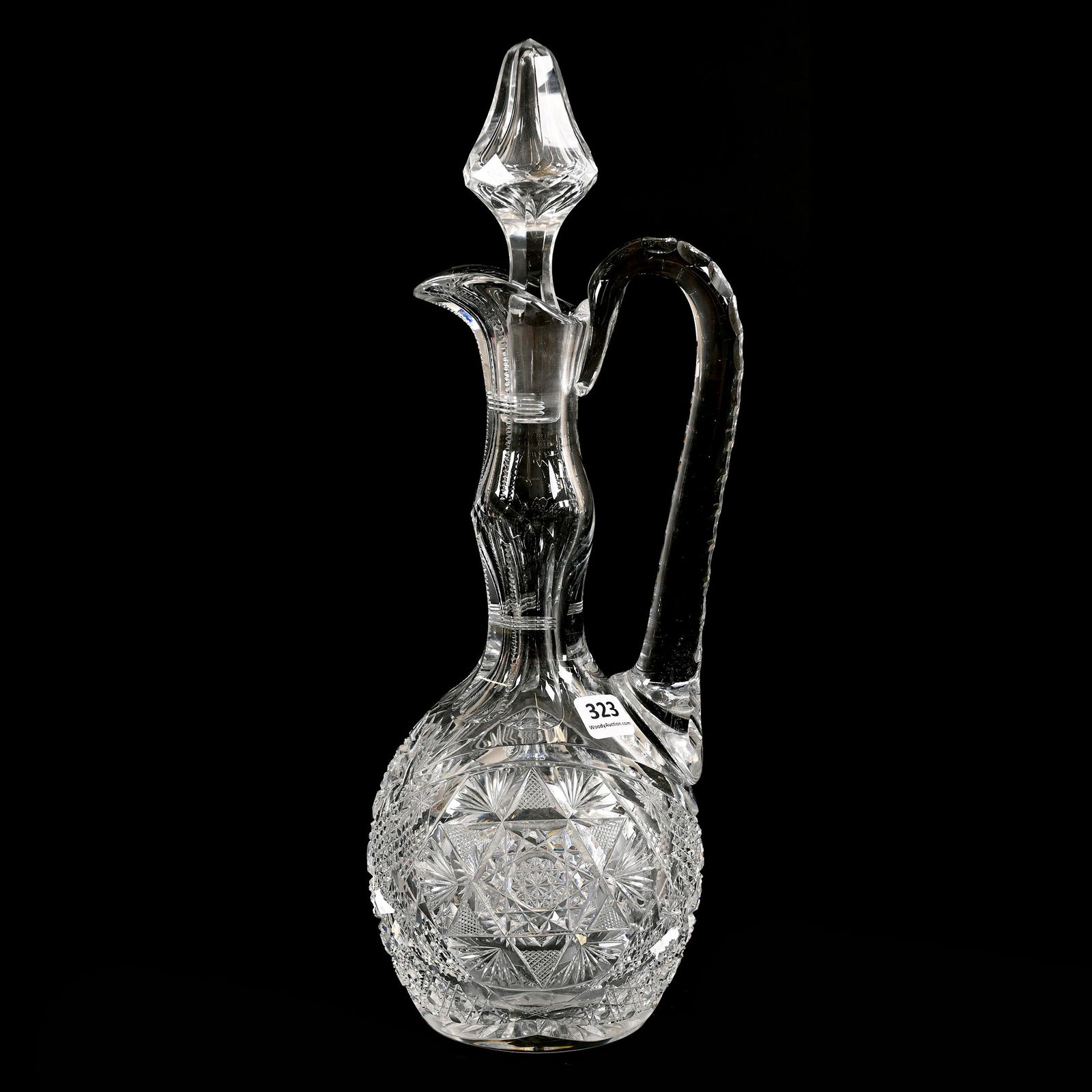 Handled Decanter, American Brilliant Cut Glass (1 of 4)