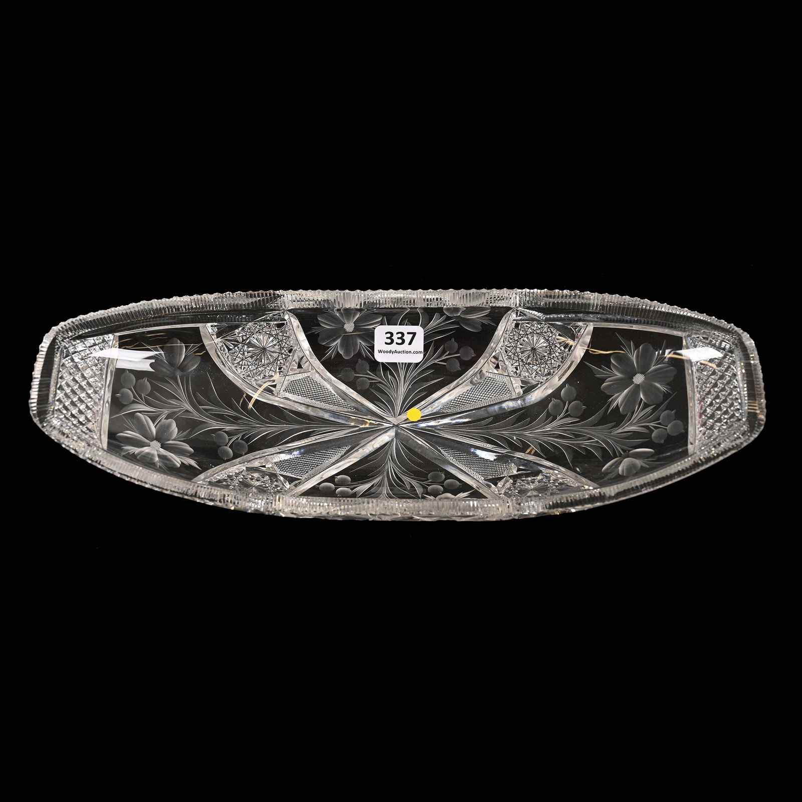 Celery Tray, ABCG, Signed Tuthill Primrose Pattern (1 of 3)