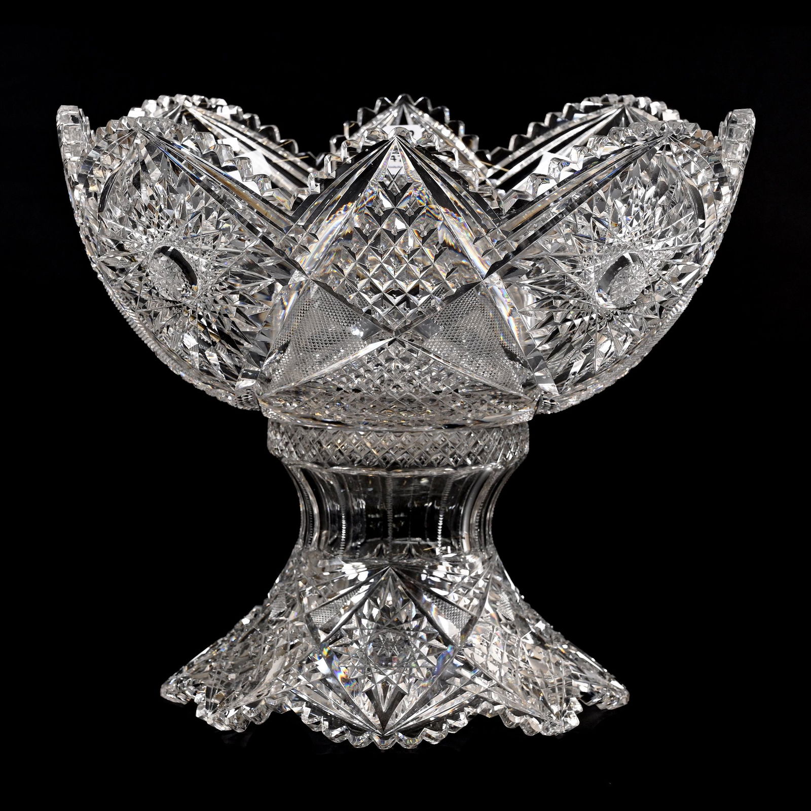 Two Part Punch Bowl, ABCG, Signed Libbey (1 of 4)