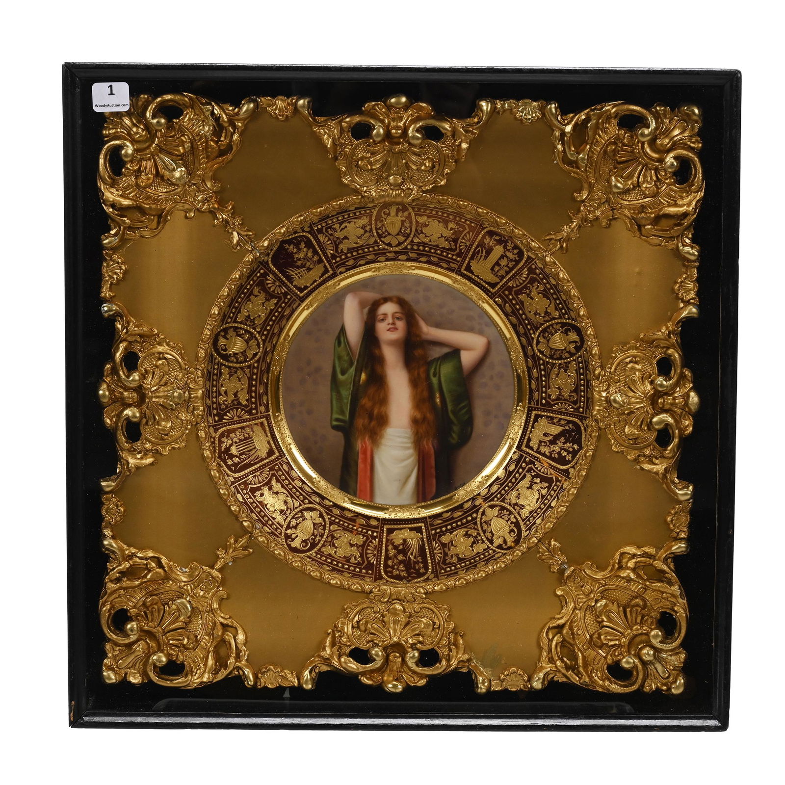 Plate Marked Beehive, Portrait Titled "Bien Etre" (1 of 6)