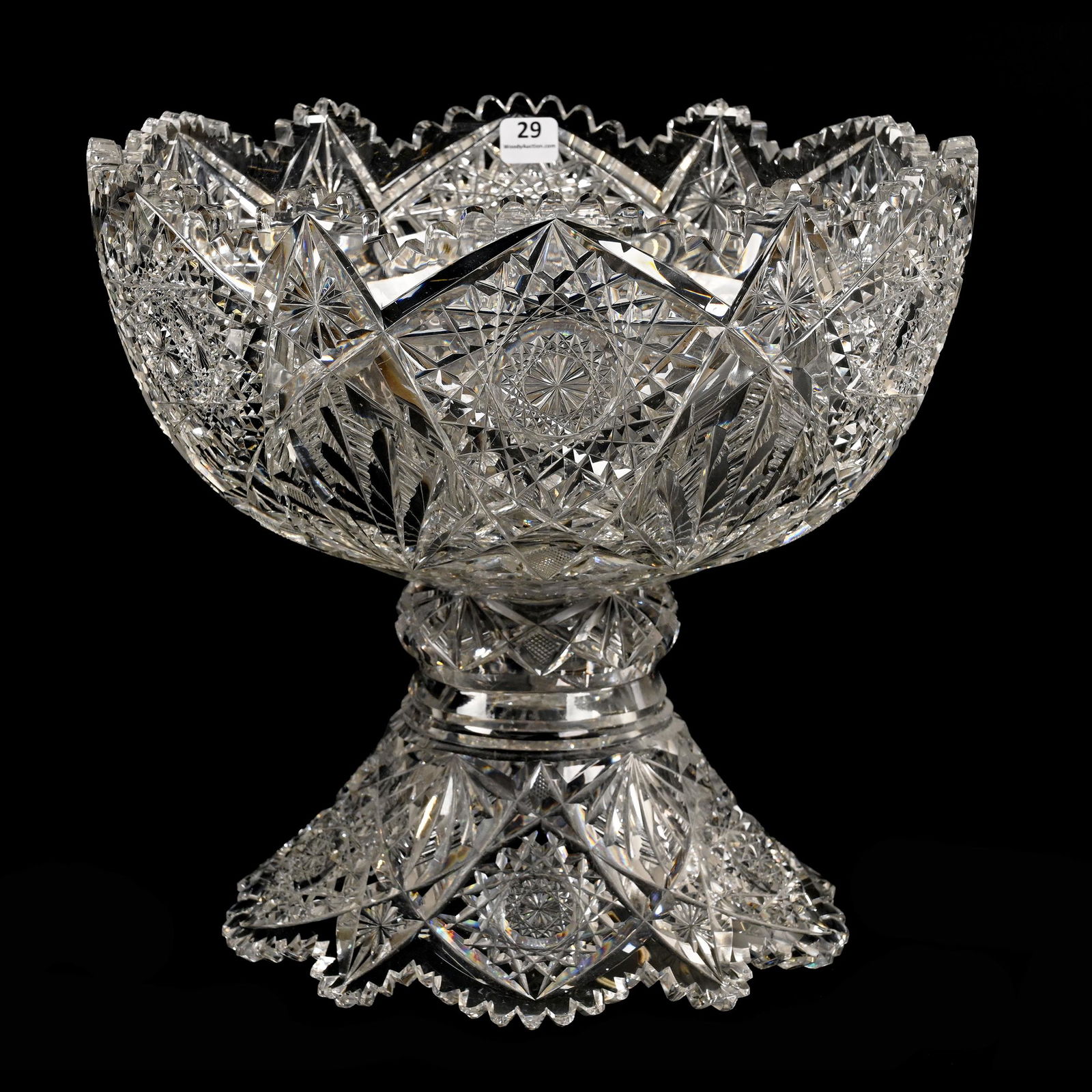 Punch Bowl, ABCG, Signed Hawkes Albion Pattern (1 of 4)