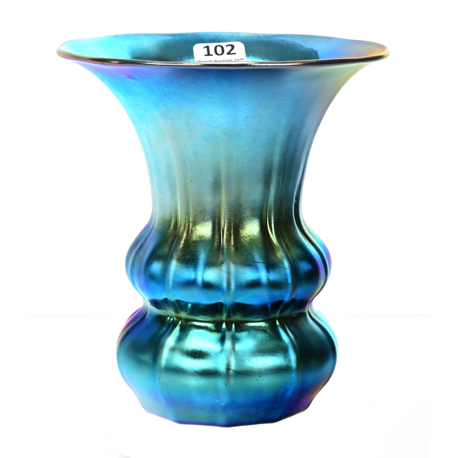 Vase Signed "Aurene" Art Glass By Steuben (1 of 4)