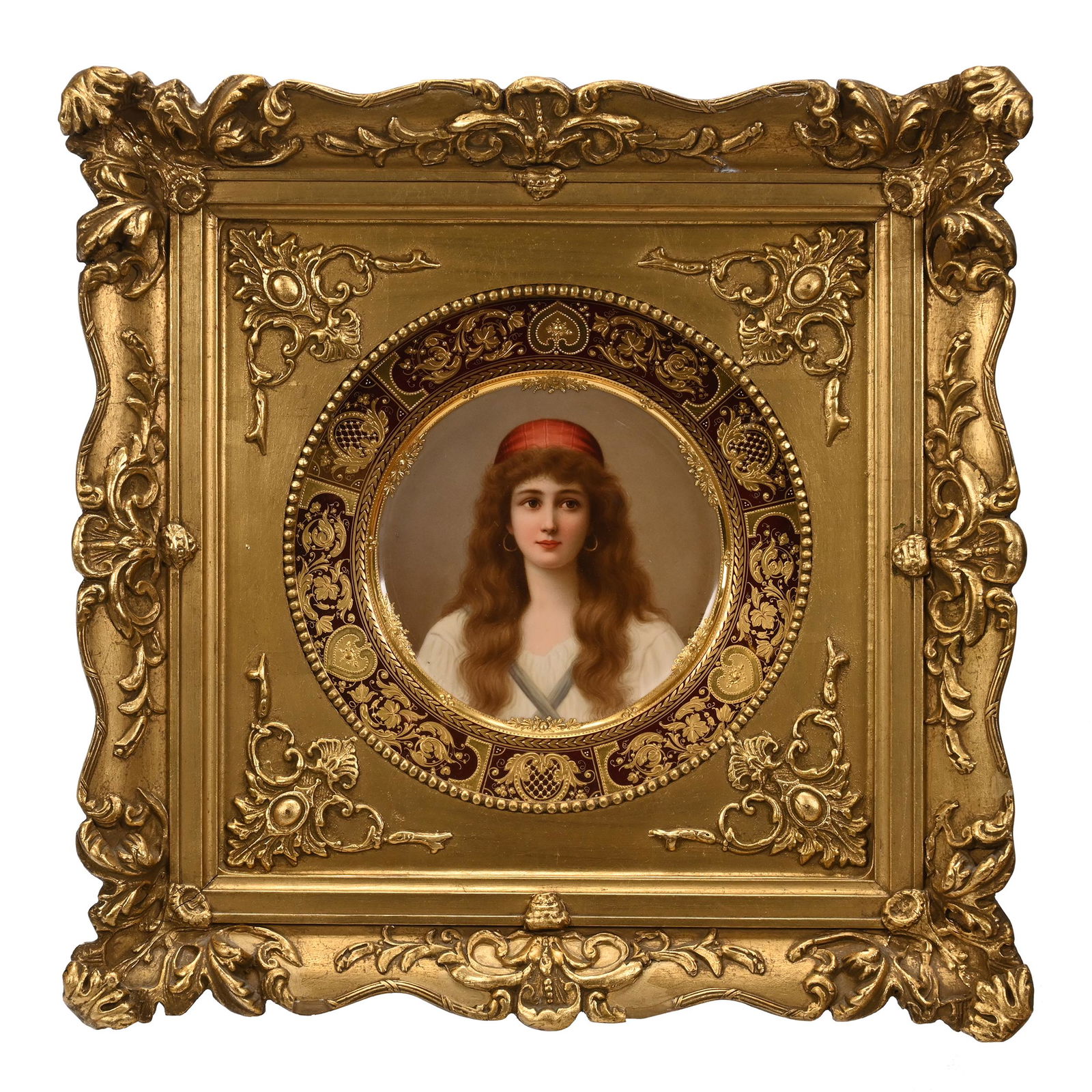 Plate Marked Beehive, Hand Painted Portrait (1 of 4)