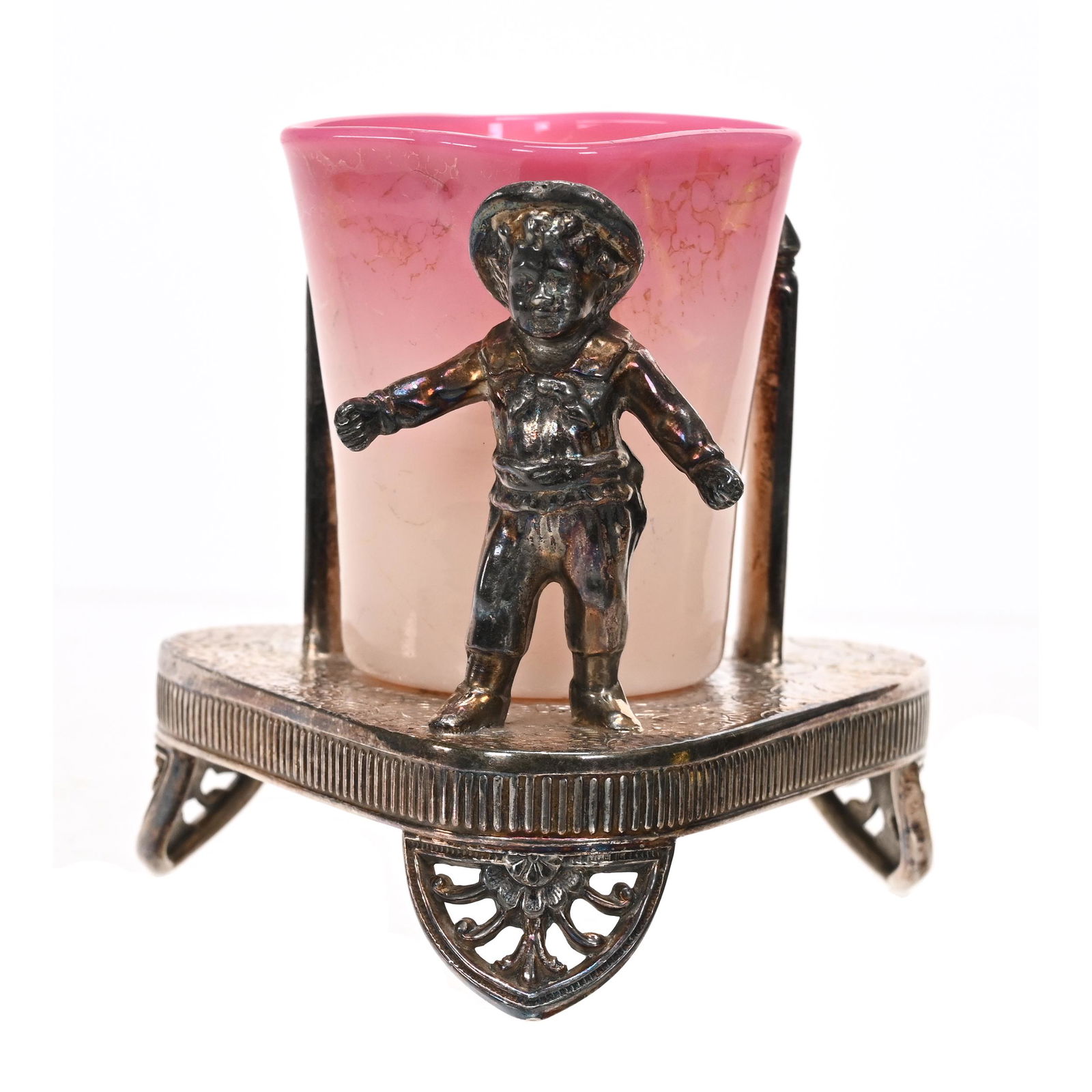 Victorian Toothpick Holder, Pink Agata (1 of 3)