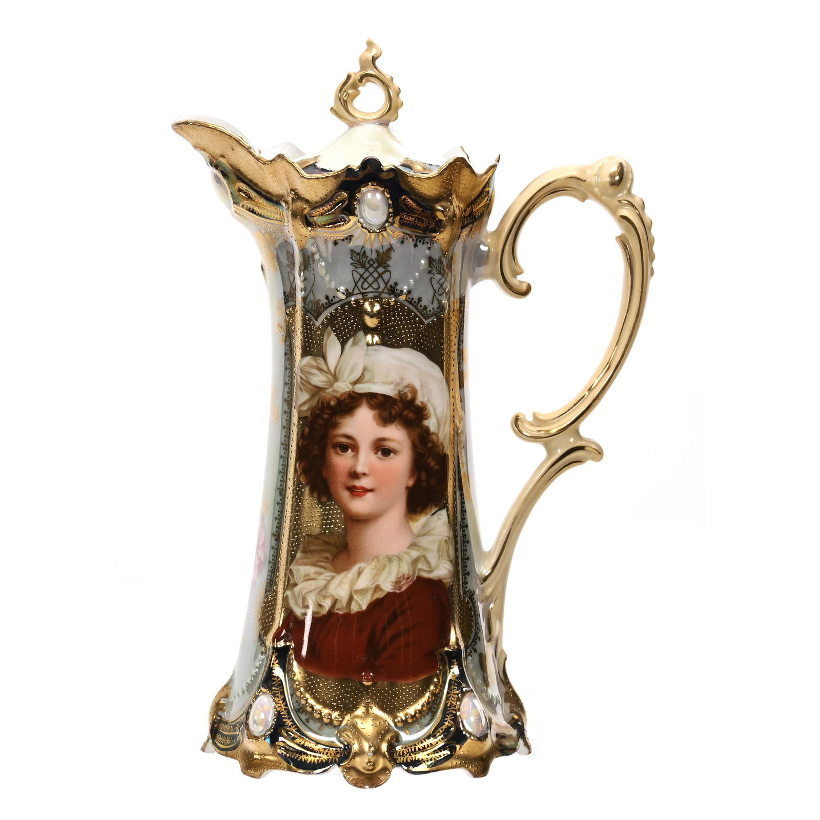 Chocolate Pot Marked R.S. Prussia, Portrait (1 of 3)