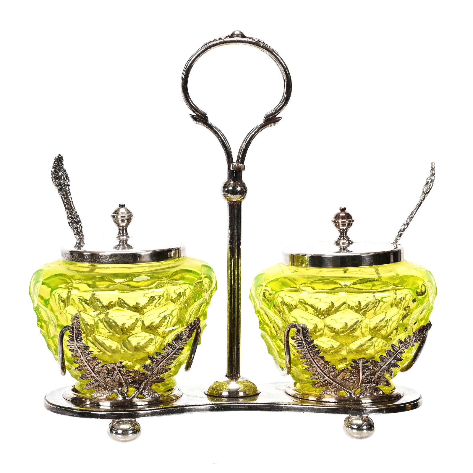 Double Sweetmeat Set, Vaseline Inserts (1 of 7)