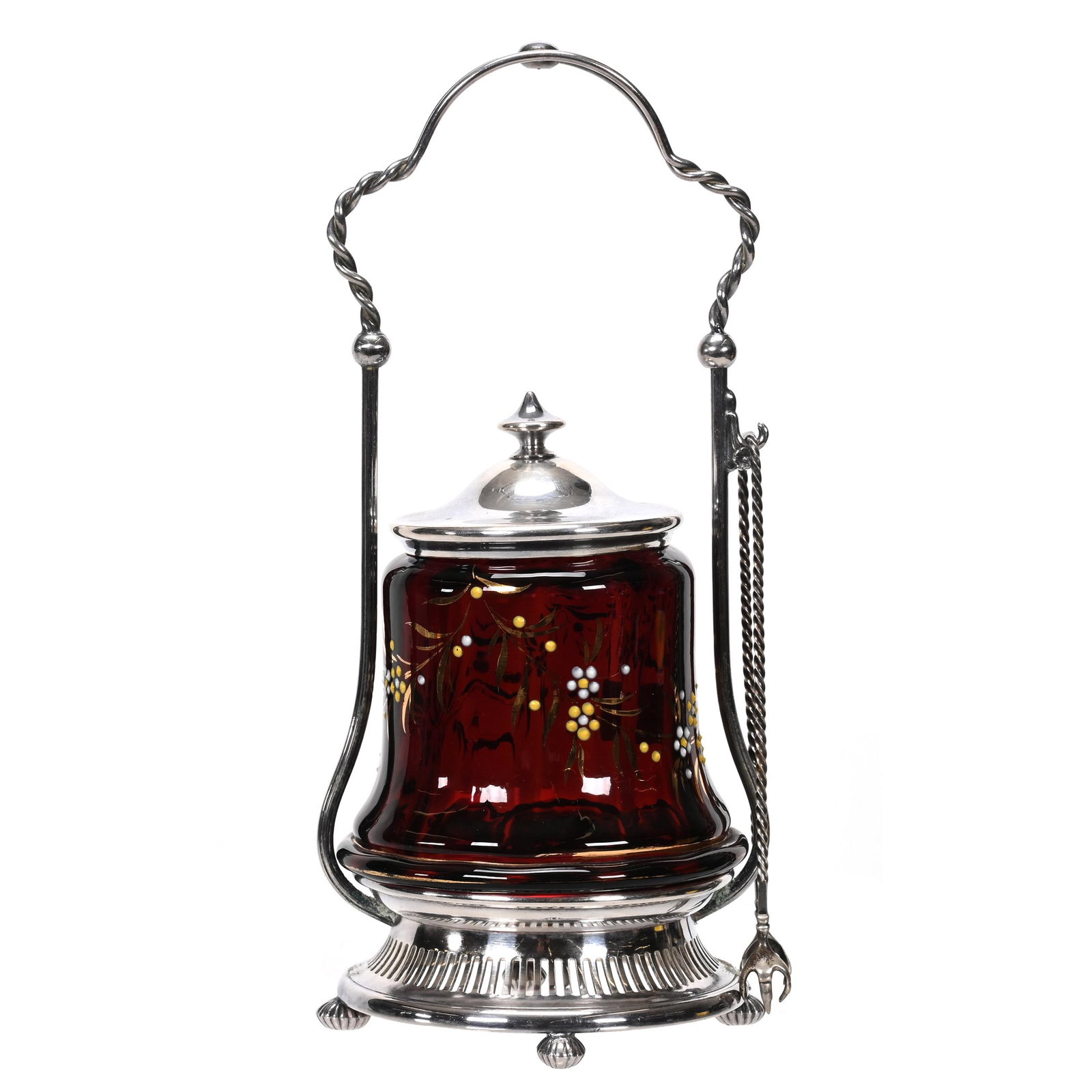 Victorian Pickle Castor, Deep Ruby Insert (1 of 4)