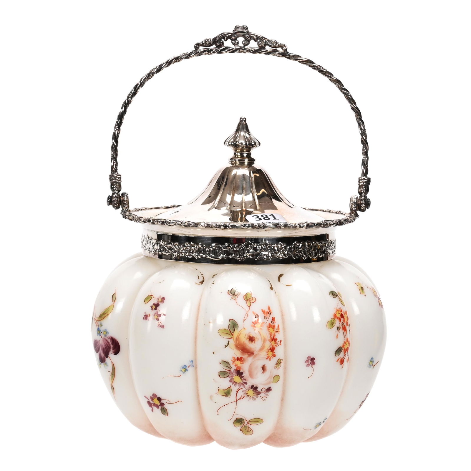 Biscuit Jar Marked Pairpoint Colonial Ware (1 of 4)