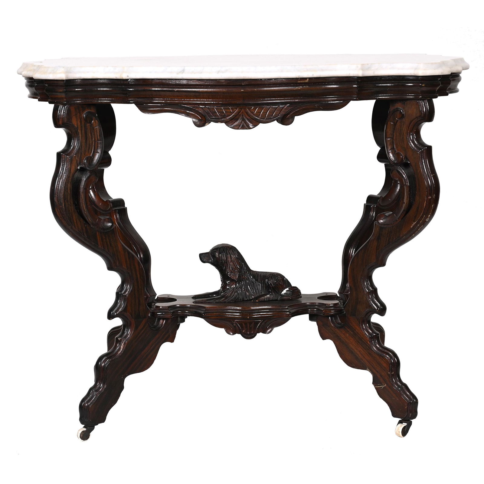 Furniture - Victorian Marble Top Parlor Table (1 of 5)