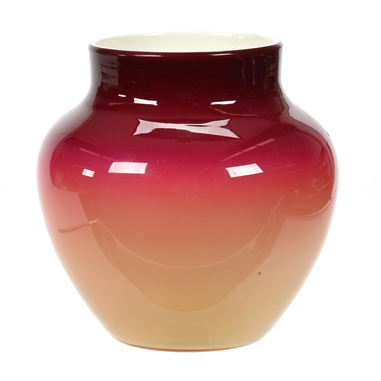 Vase, Wheeling Peachblow Art Glass (1 of 3)