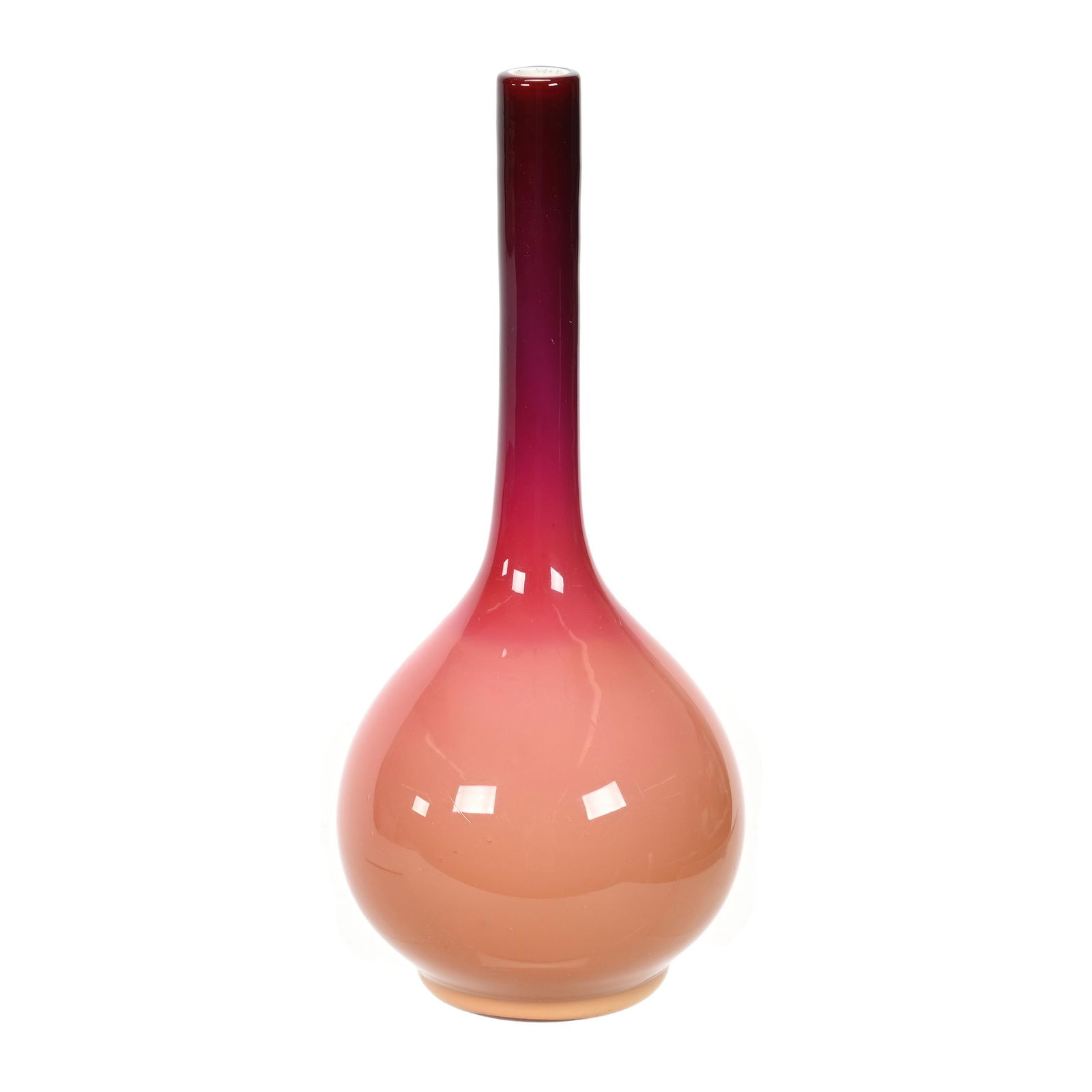 Vase, Wheeling Peachblow Art Glass (1 of 3)