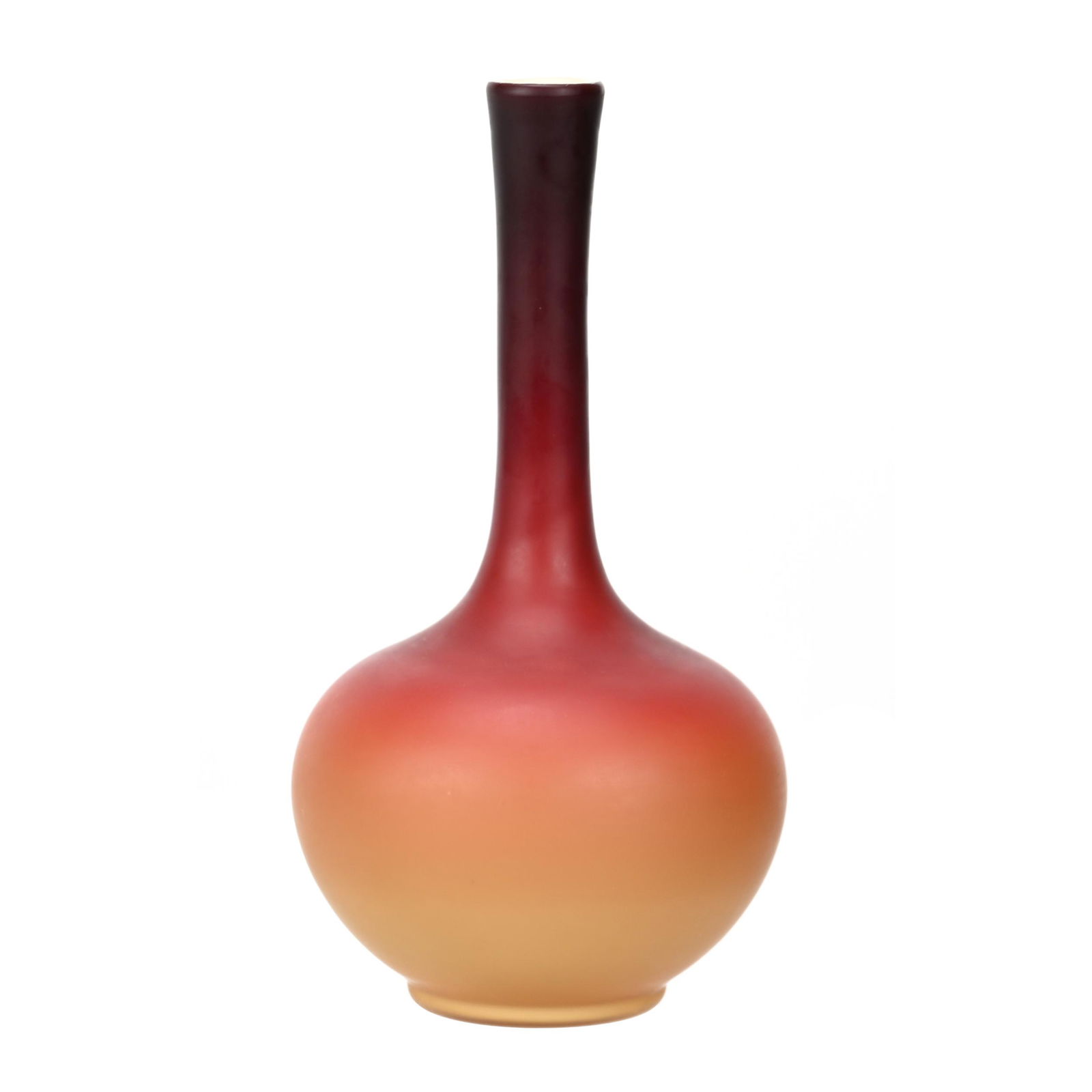 Vase, Wheeling Peachblow Art Glass (1 of 3)