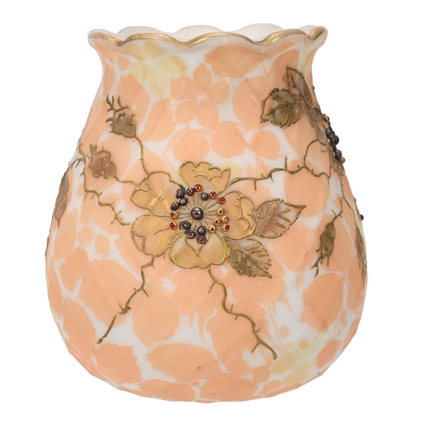 Vase, Mt. Washington Crown Milano Art Glass (1 of 3)