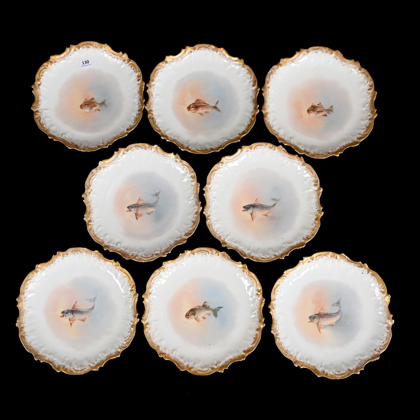 (8) Plates Marked Elite Limoges (1 of 3)