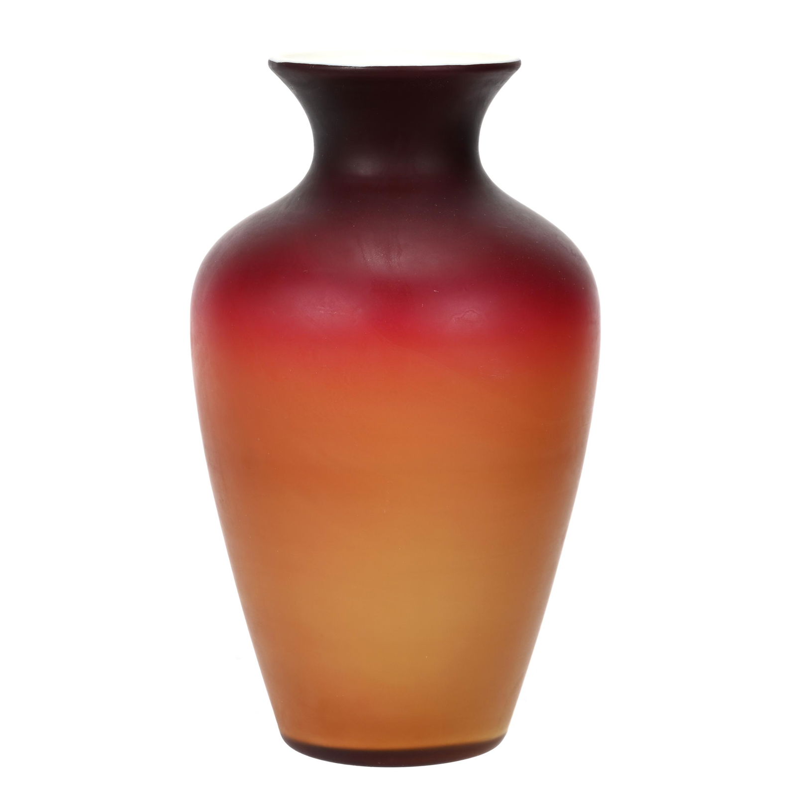 Vase, Wheeling Peachblow Art Glass (1 of 3)