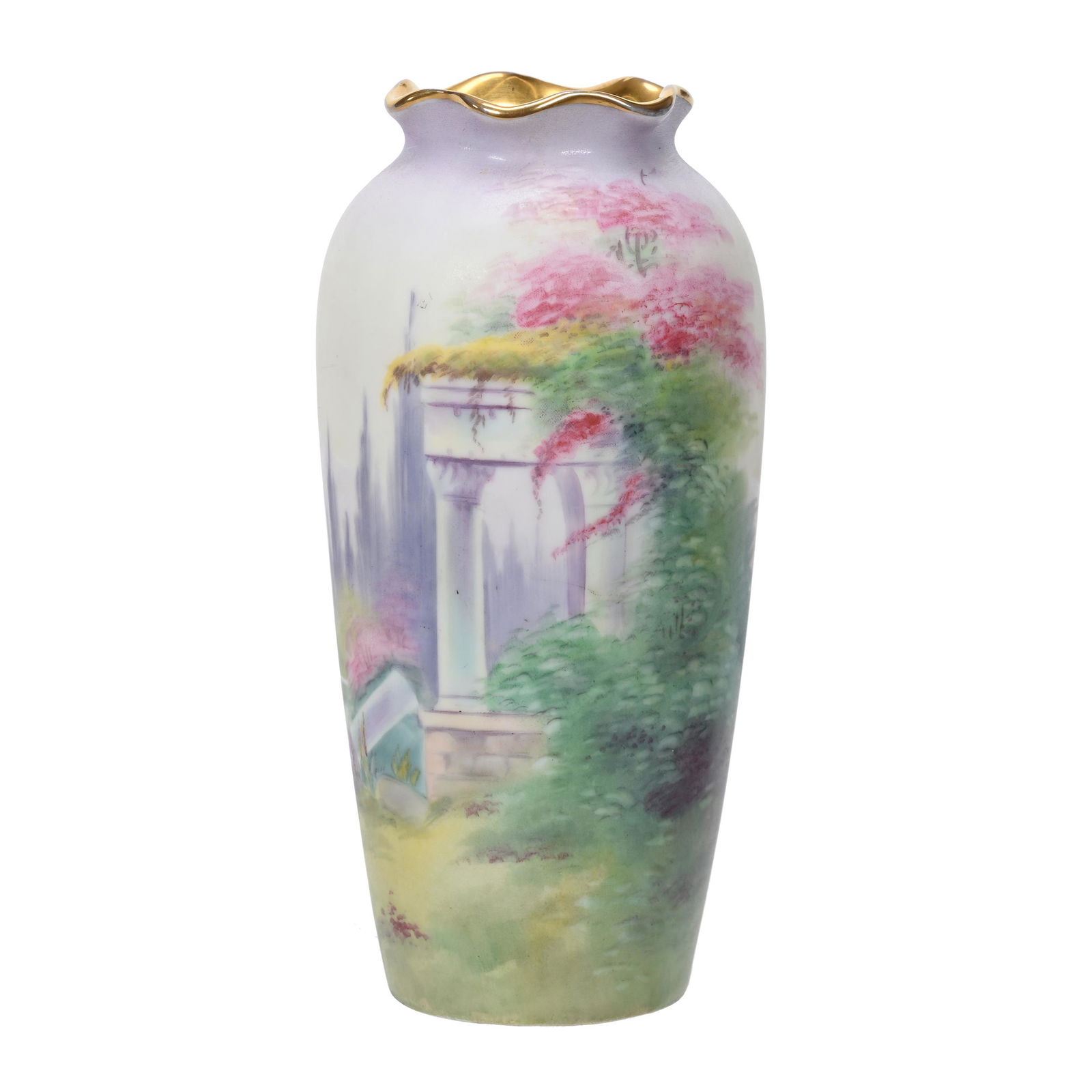 Vase Marked Pickard, Classic Ruins Vellum (1 of 4)