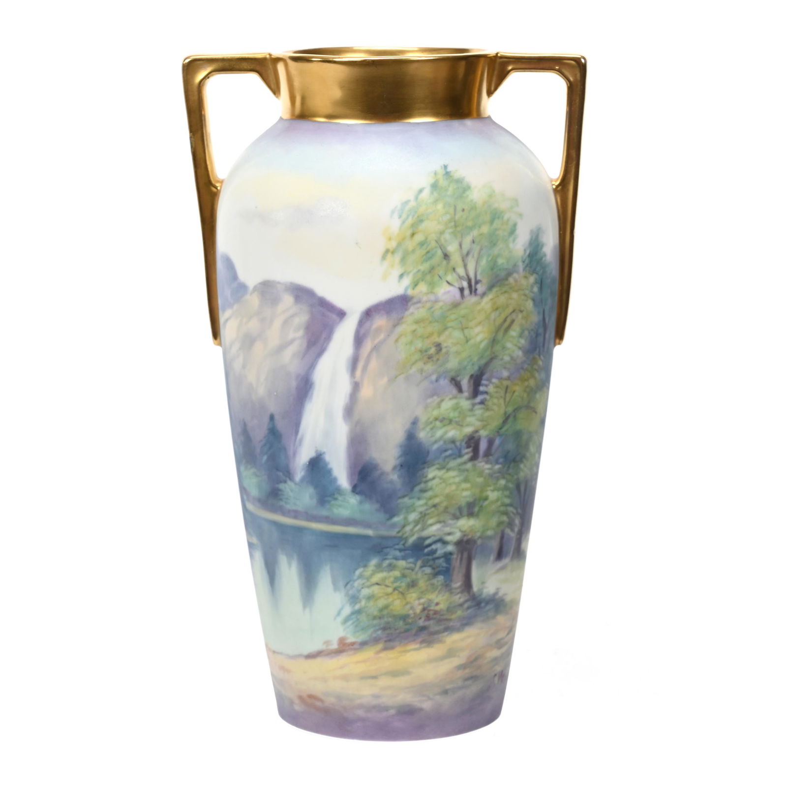 Vase Marked Pickard, Yosemite Falls Vellum (1 of 4)
