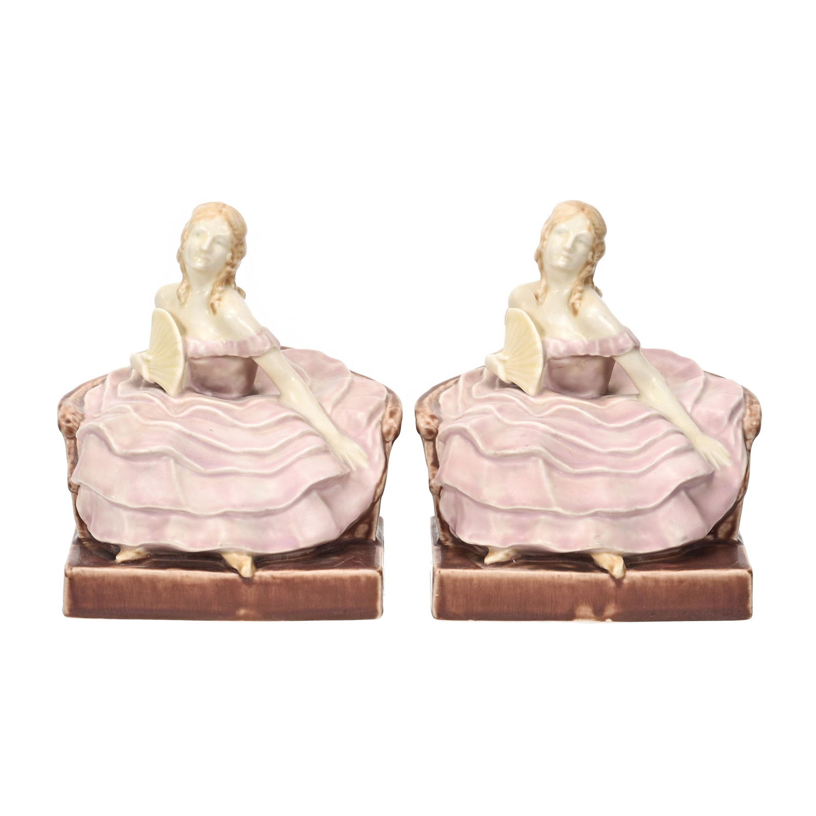 Pair Bookends Marked Rookwood #6252 Art Pottery (1 of 3)