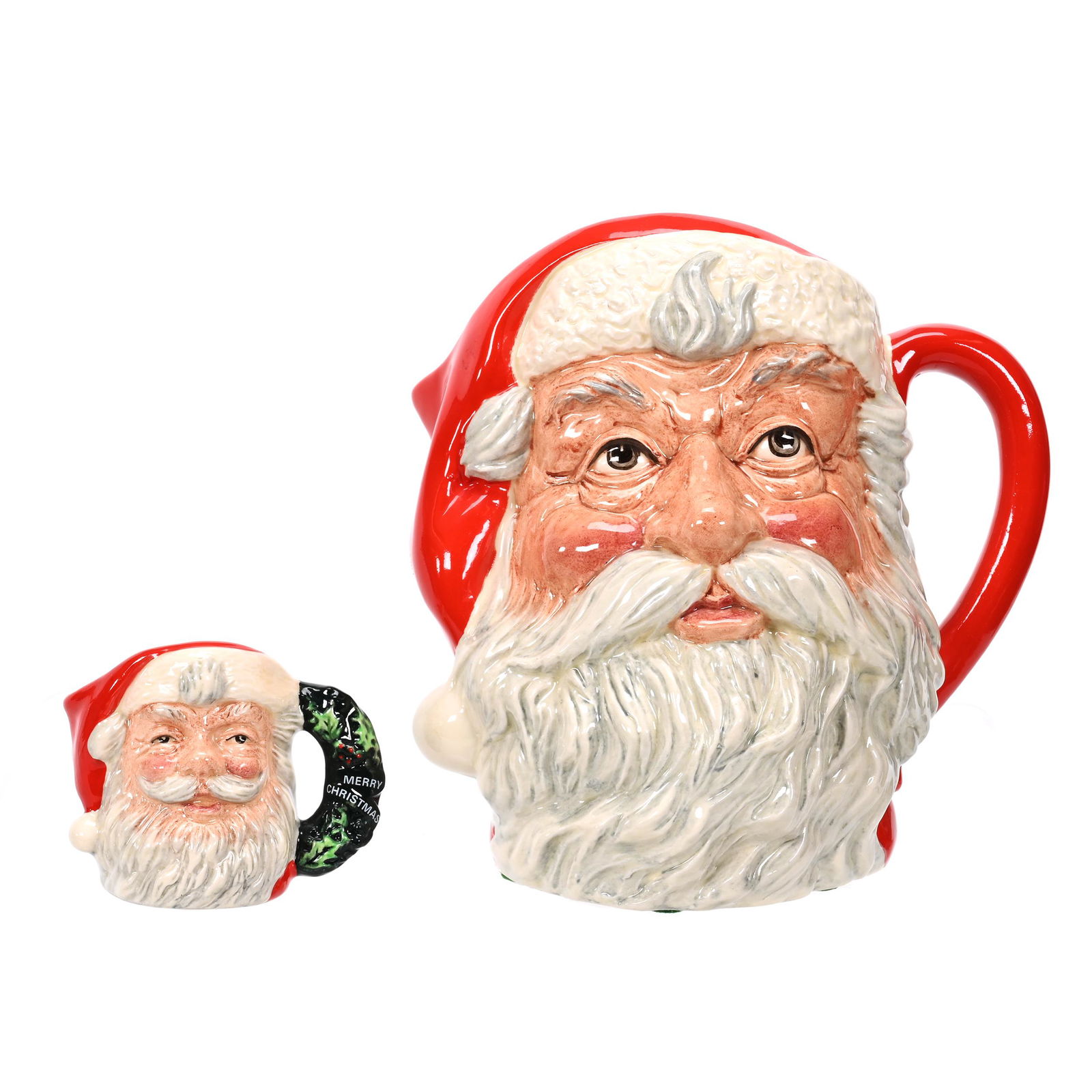 (2) Royal Doulton Character Jugs Titled Santa Claus (1 of 3)