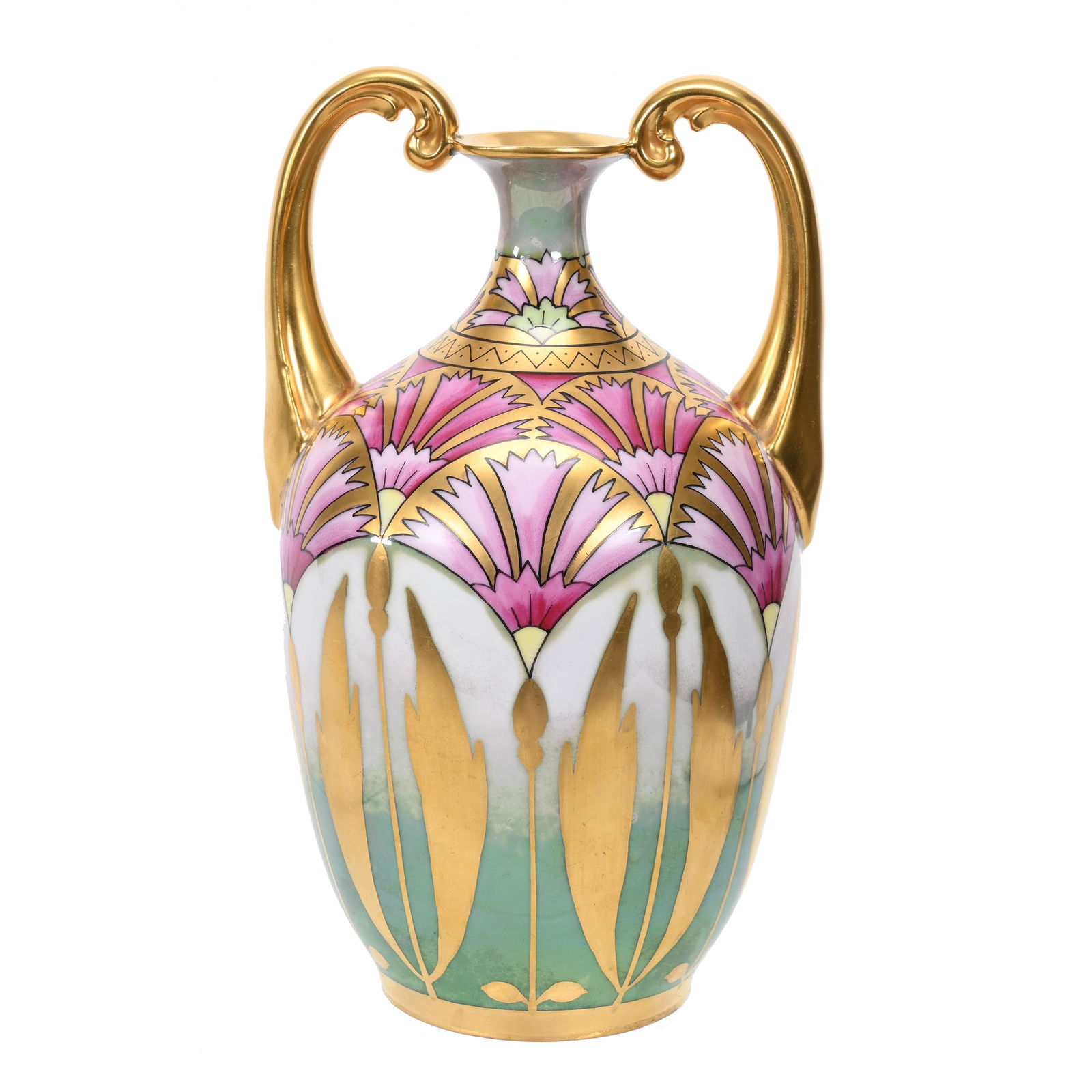Vase Marked Pickard, Cornflower Conventional, Pink (1 of 3)