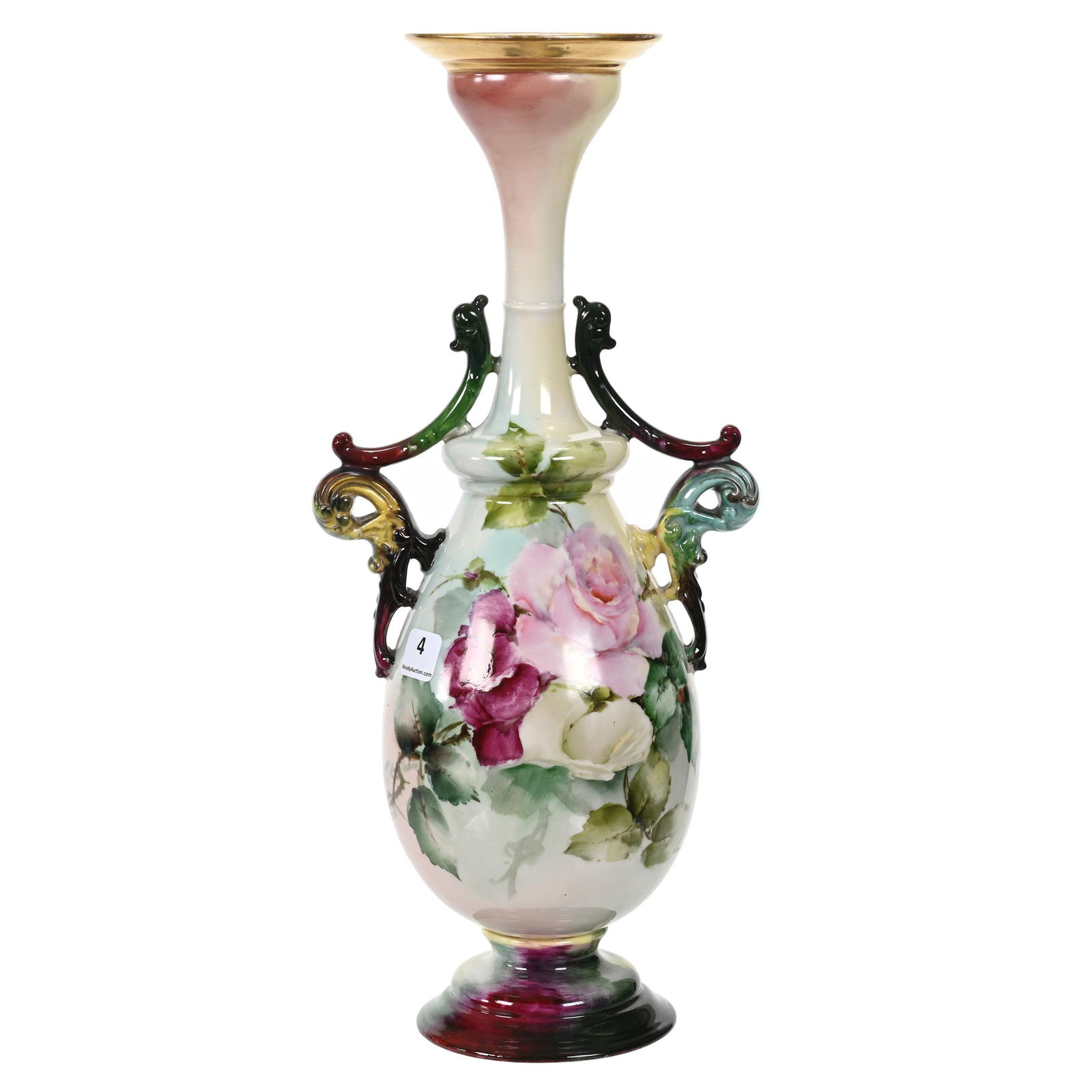 Pedestal Vase Marked American Belleek CAC (1 of 3)