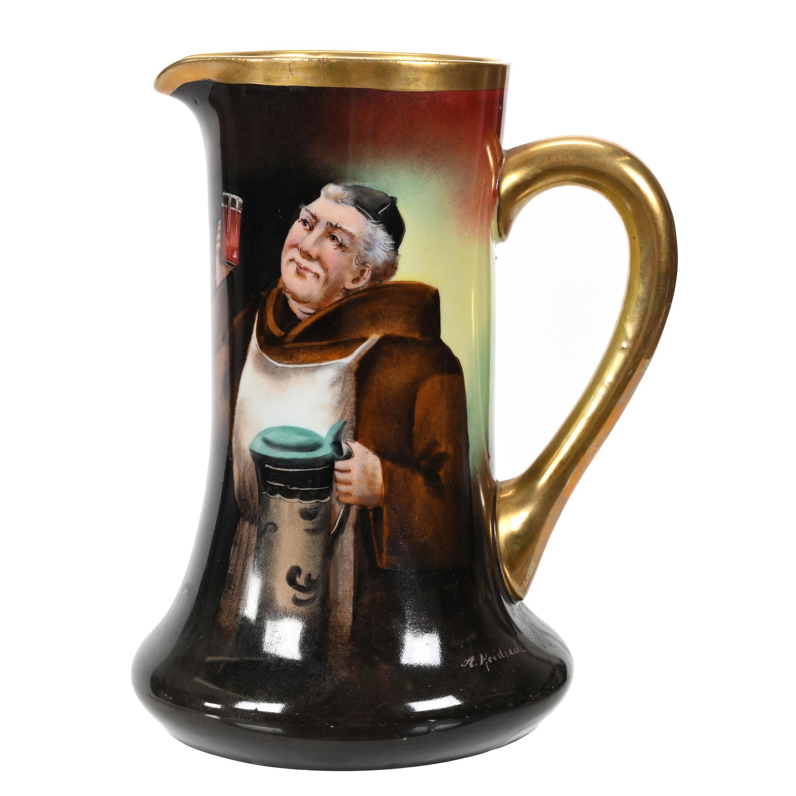 Pitcher, Unmarked Pickard, Monk With Stein (1 of 6)