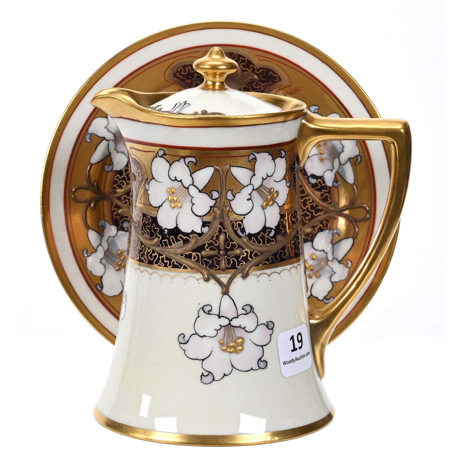 Milk Pitcher Marked Pickard With Lid & Underplate (1 of 4)