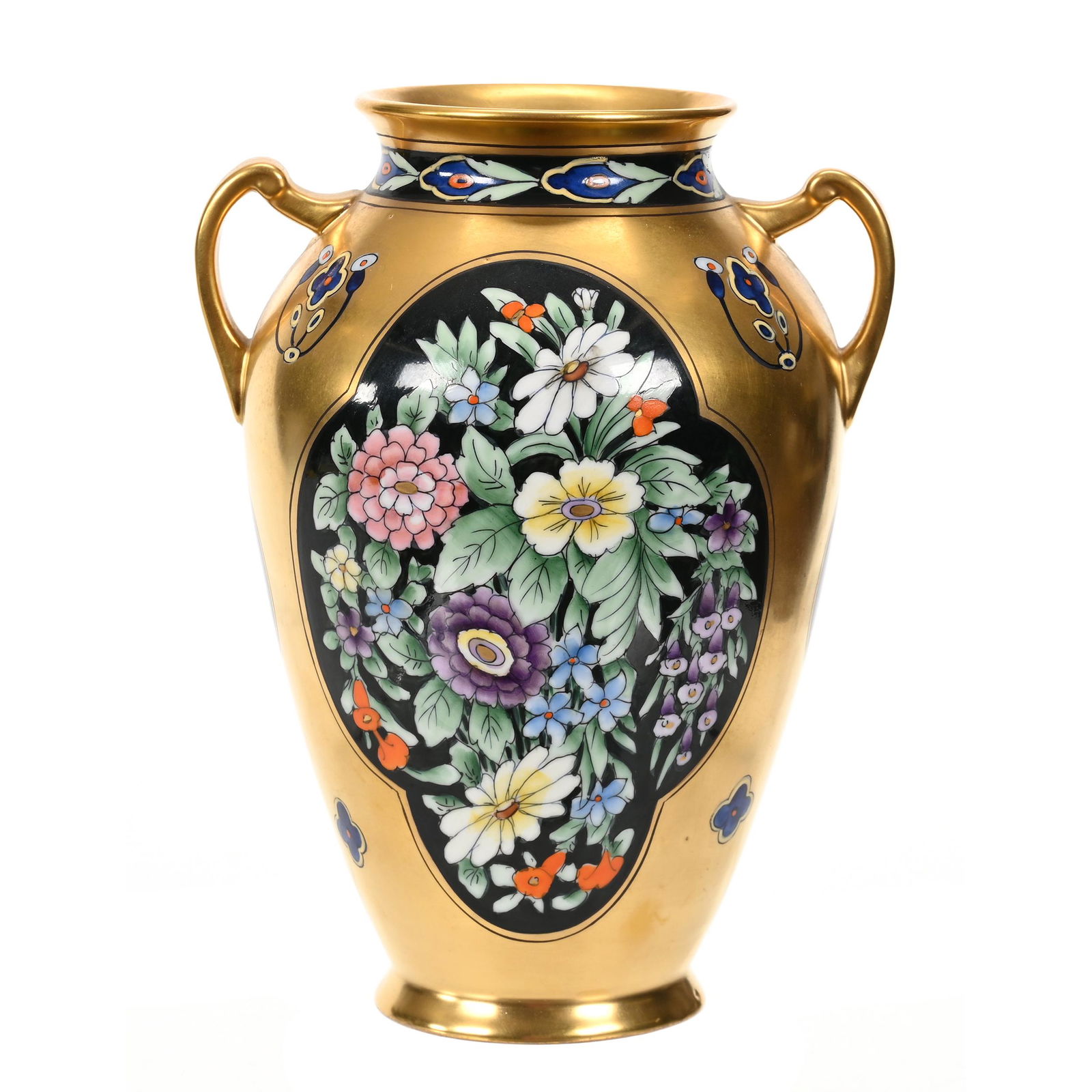 Vase Marked Pickard, Old Fashioned Flowers (1 of 4)