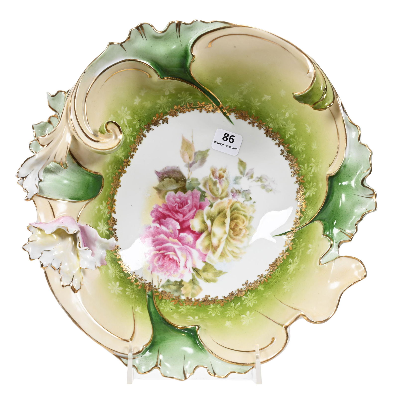 Bowl, Unmarked R.S. Prussia, Winter Season Portrait (1 of 2)