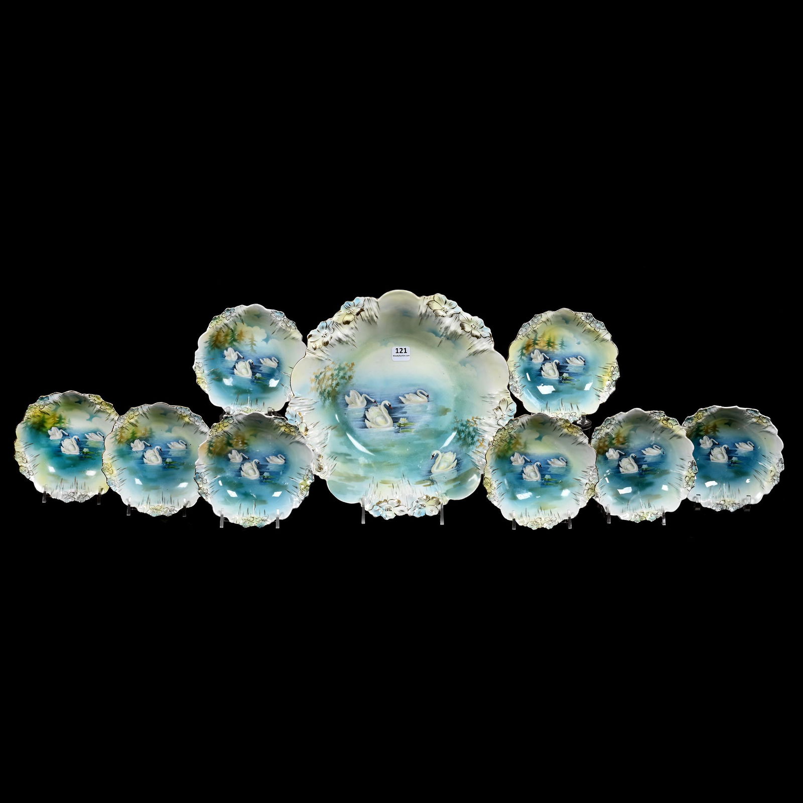 Berry Set Marked R.S. Prussia, Icicle Mold (1 of 4)