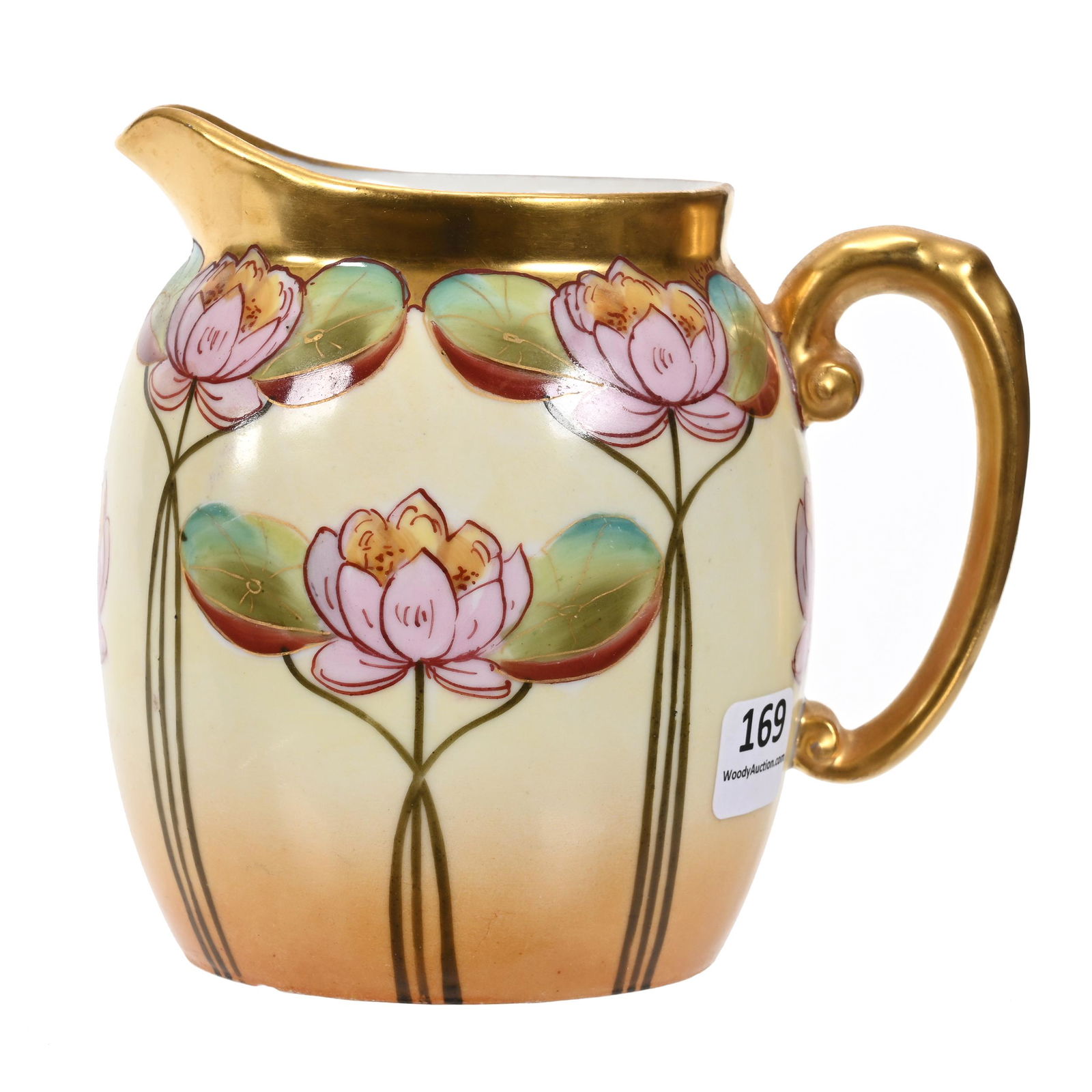 Milk Pitcher Marked Pickard, Regency Waterlily (1 of 4)