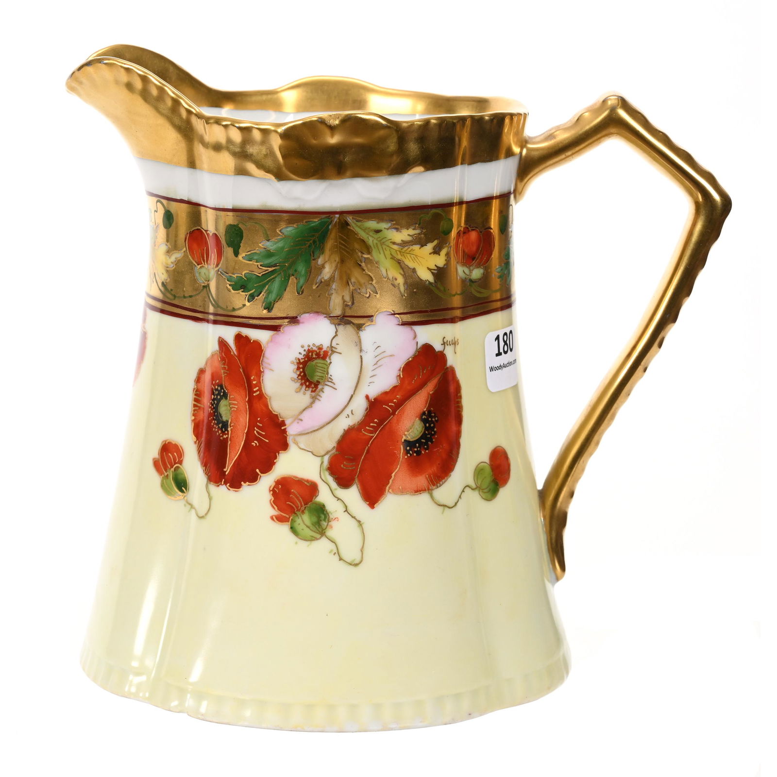 Pitcher Marked Pickard, Fuchs Poppies Pattern (1 of 4)