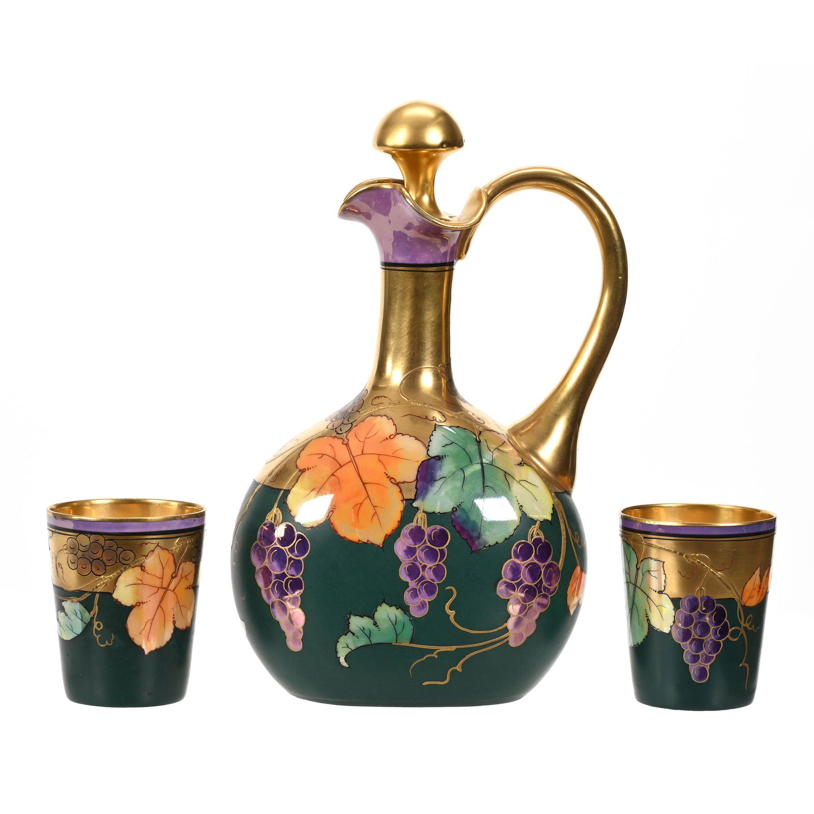 Liqueur Set Marked Pickard, Three Piece (1 of 4)