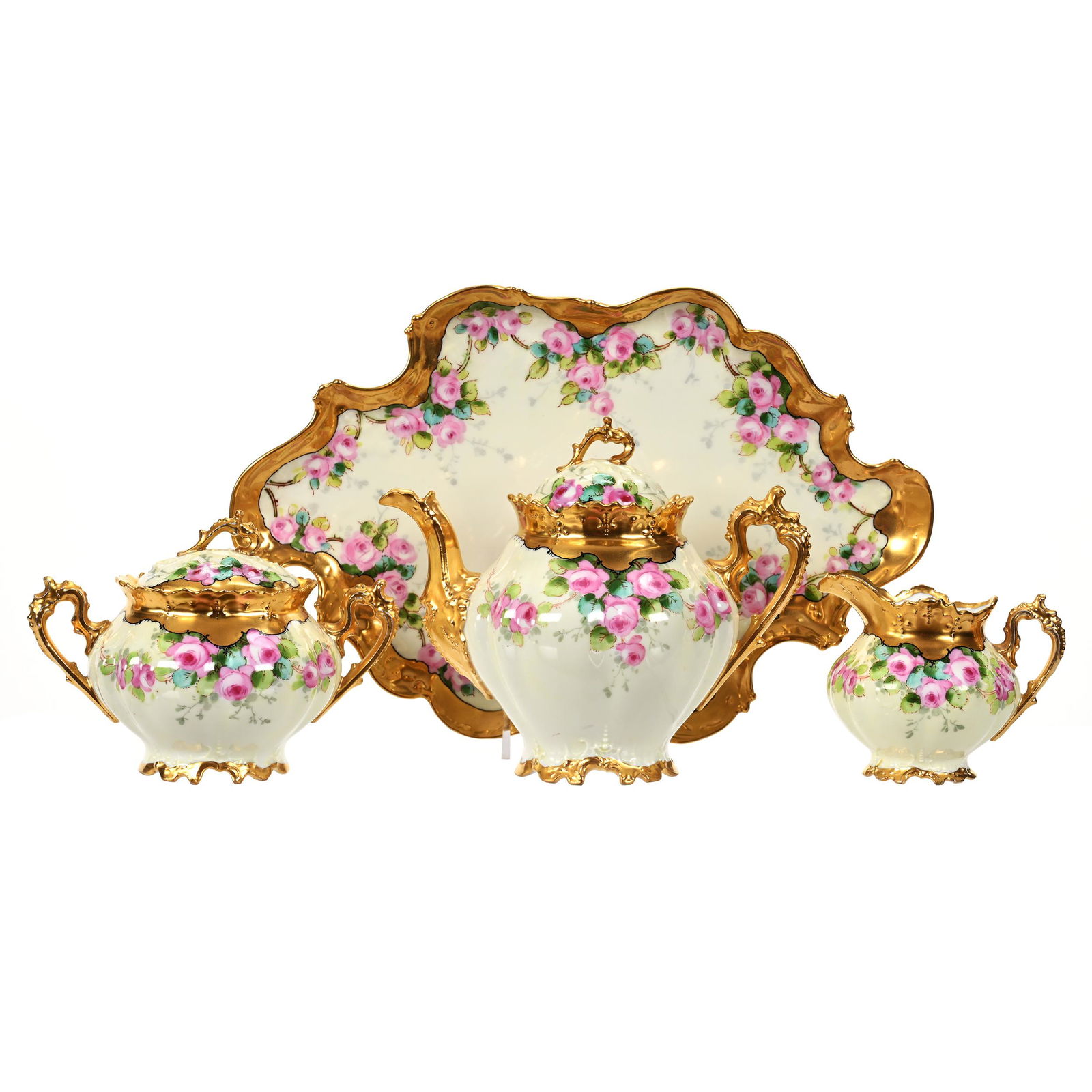 Tea Set Marked Donath, Four Piece Set (1 of 3)