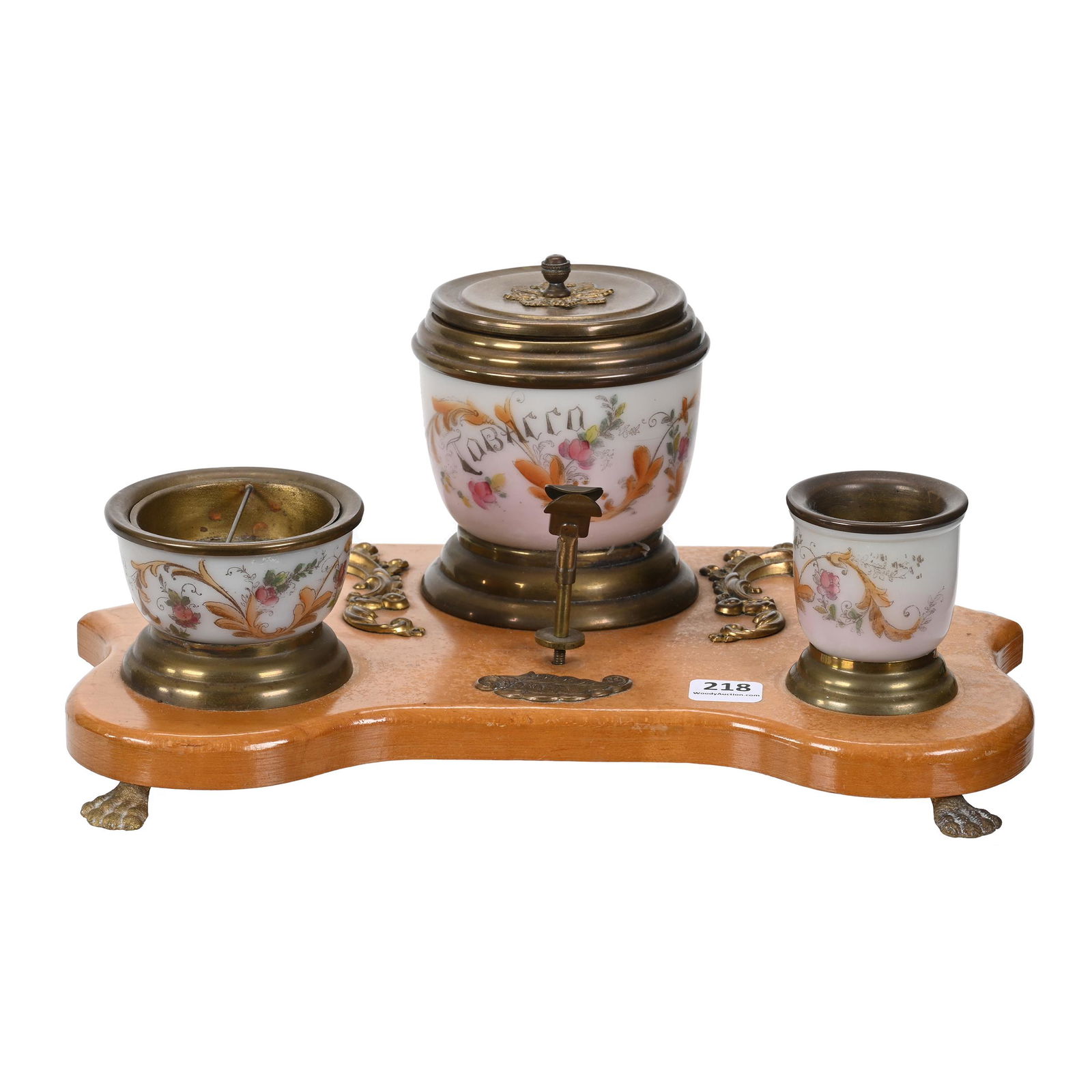 Smoke Set, Unmarked Wave Crest Art Glass (1 of 3)