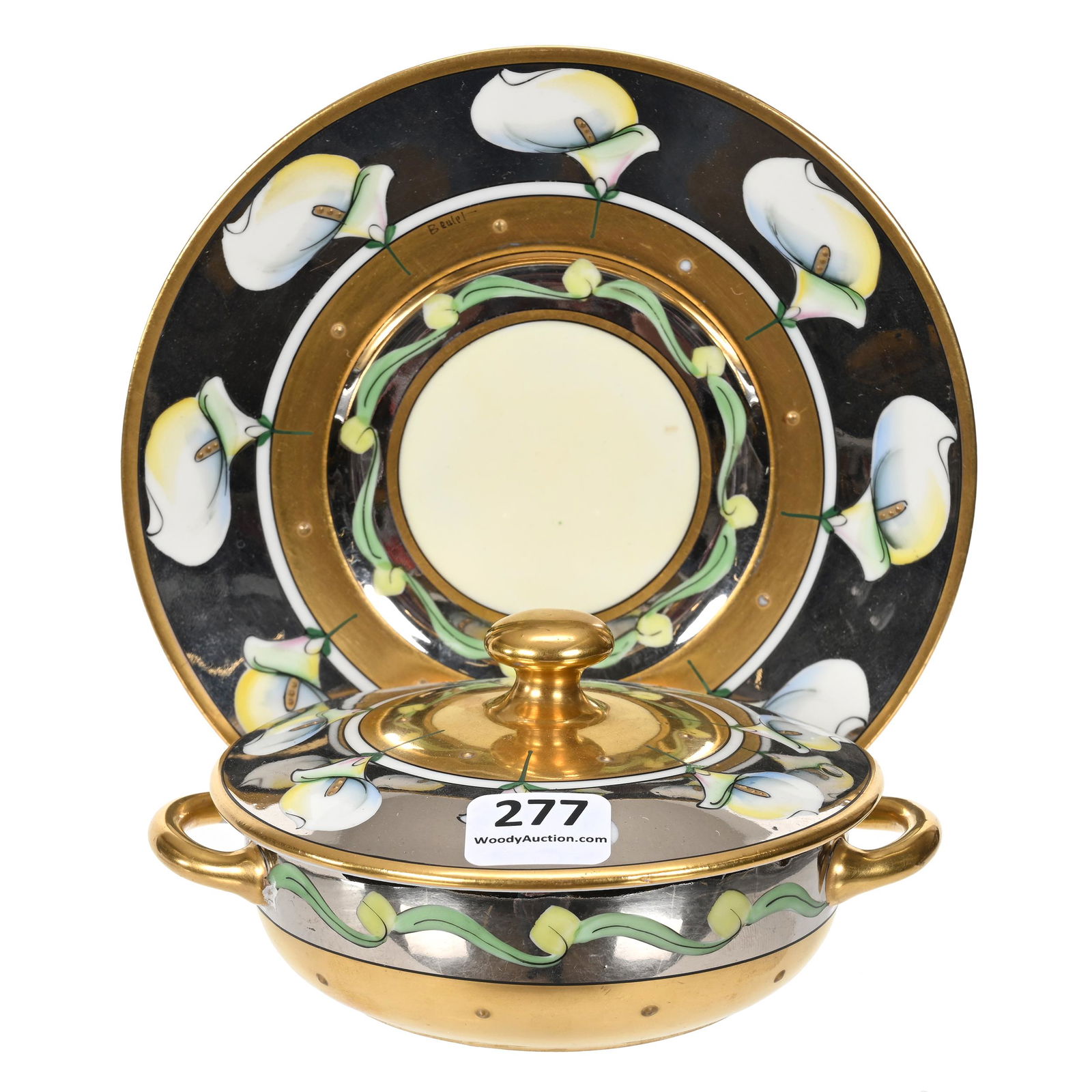 Covered Dish & Underplate Marked Pickard (1 of 5)