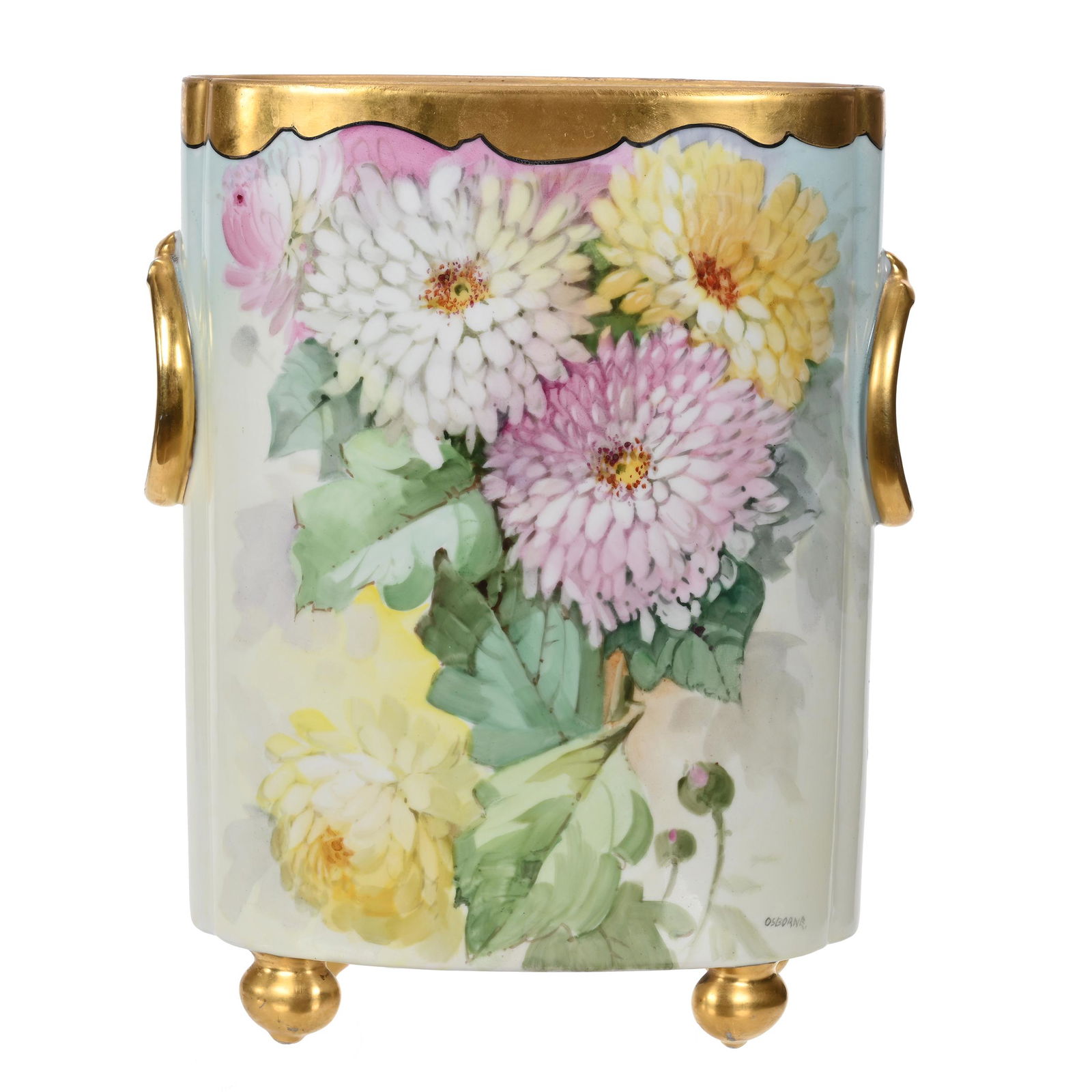 Oval Cache Pot Unmarked Osborne Studio (1 of 5)