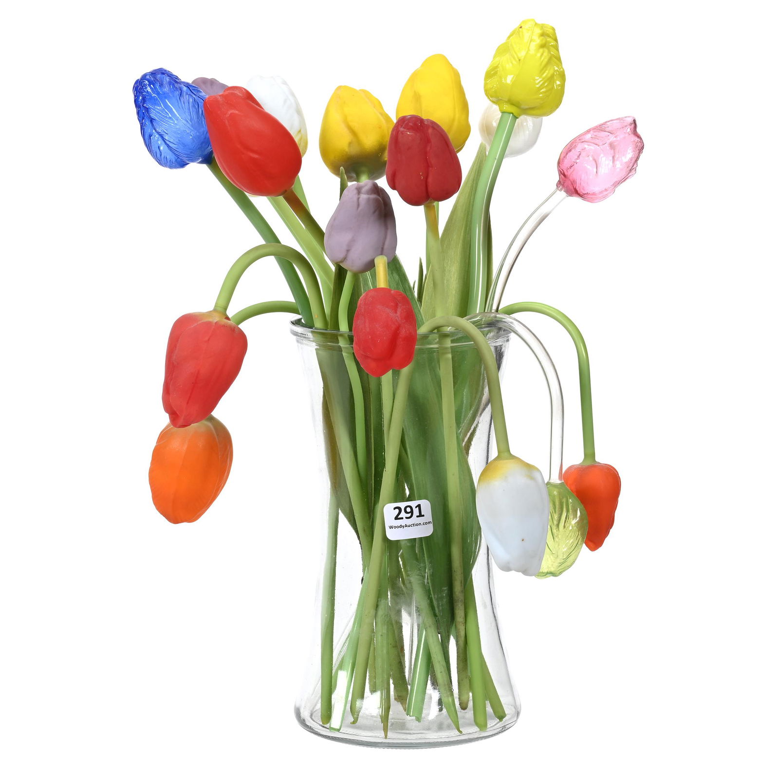 18 Vintage German Blown Glass Tulips (1 of 4)