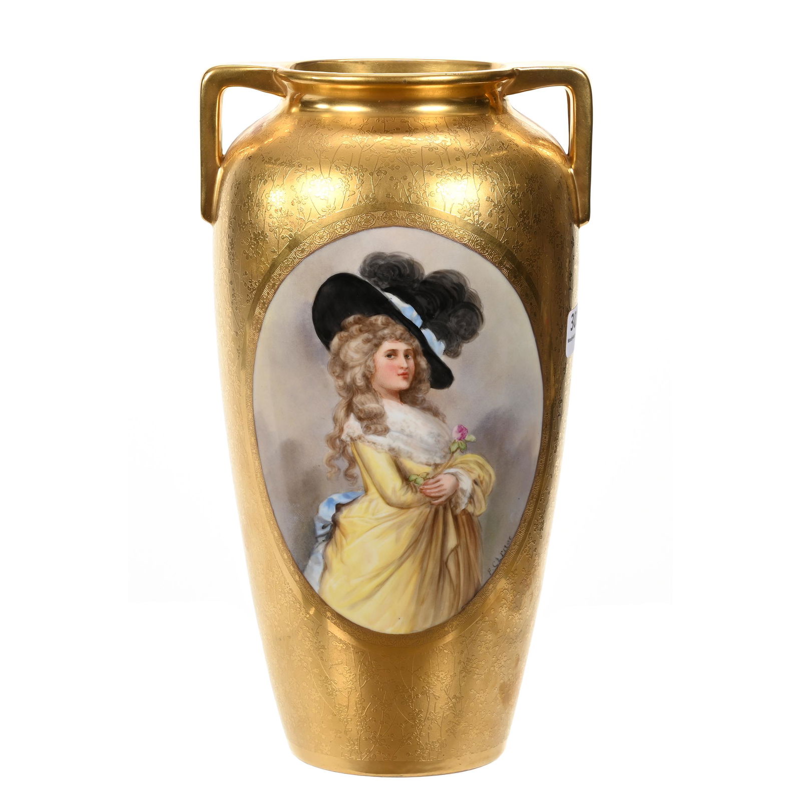 Vase Marked Pickard, Duchess Of Devonshire (1 of 4)