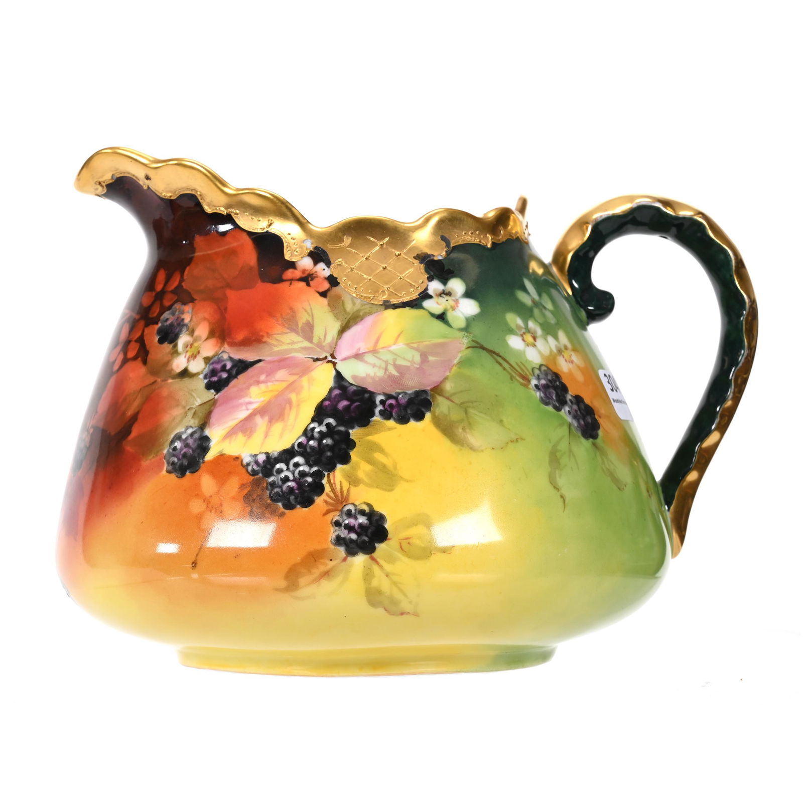 Pitcher Marked Brauer Studio, Blackberries Pattern (1 of 5)