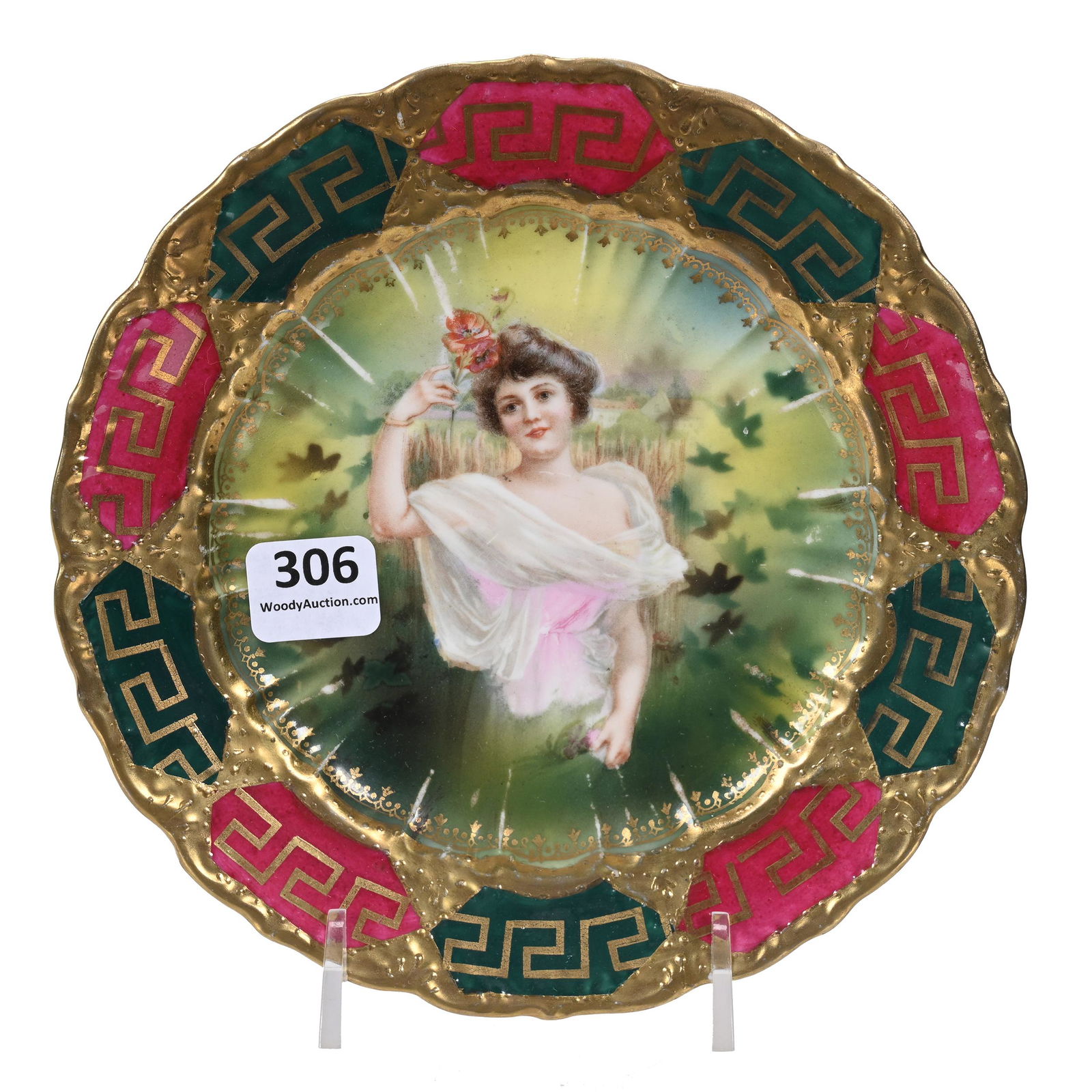 Plate Marked R.S. Prussia, Summer Season Portrait (1 of 2)