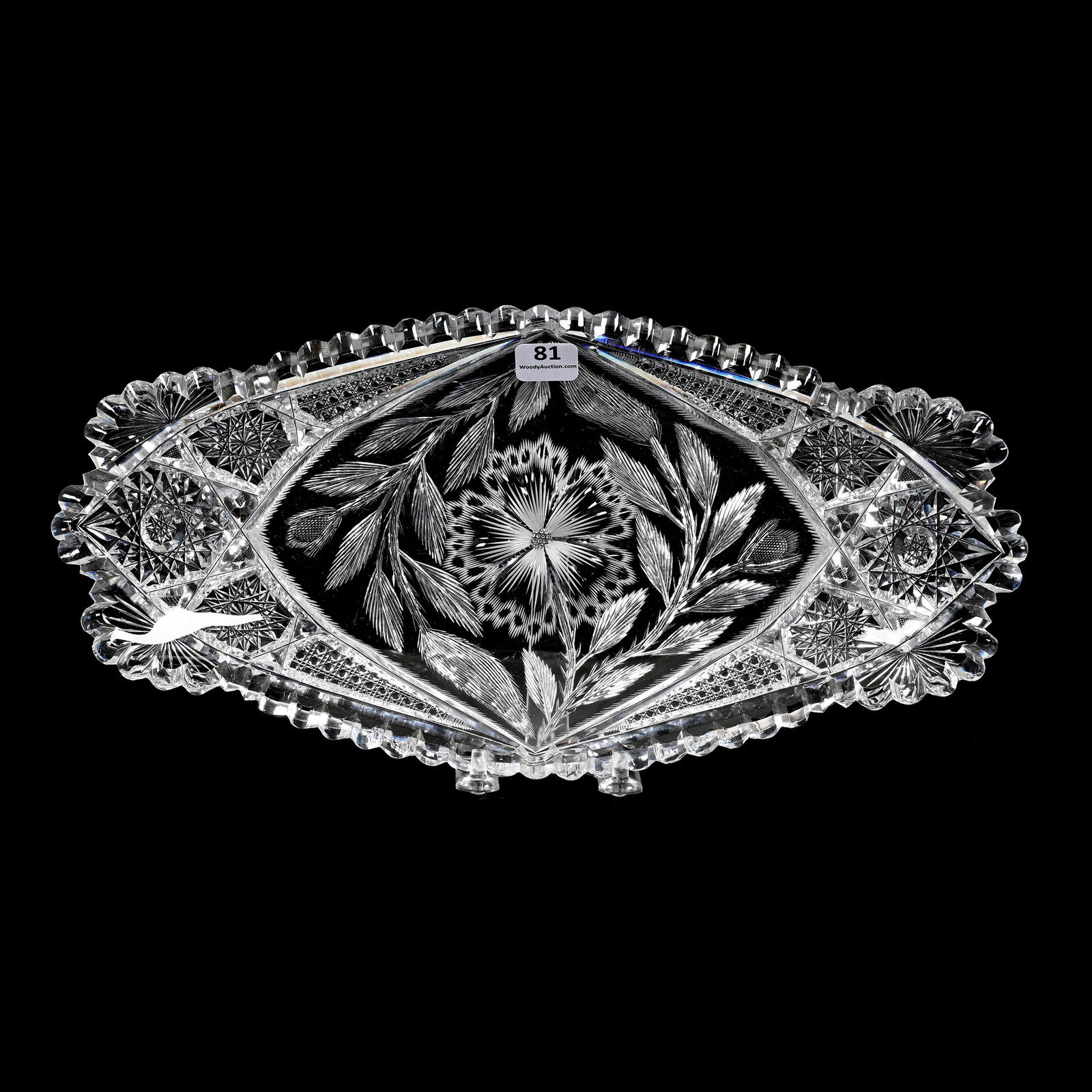 Bread Tray, Fish Tail, ABCG, Bubble Flower Pattern (1 of 2)