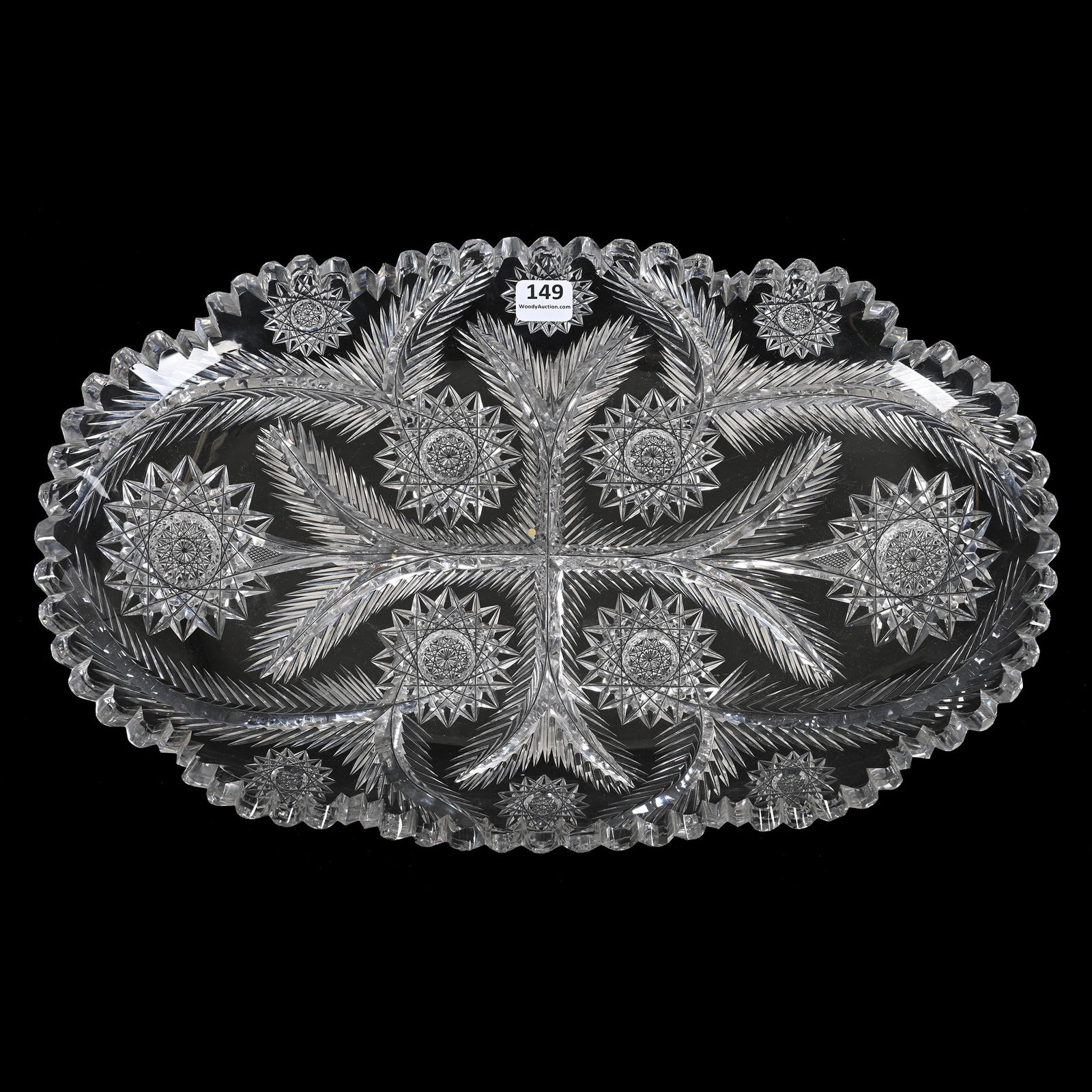 Ice Cream Tray, ABCG, Signed Libbey Glorietta Pattern (1 of 2)