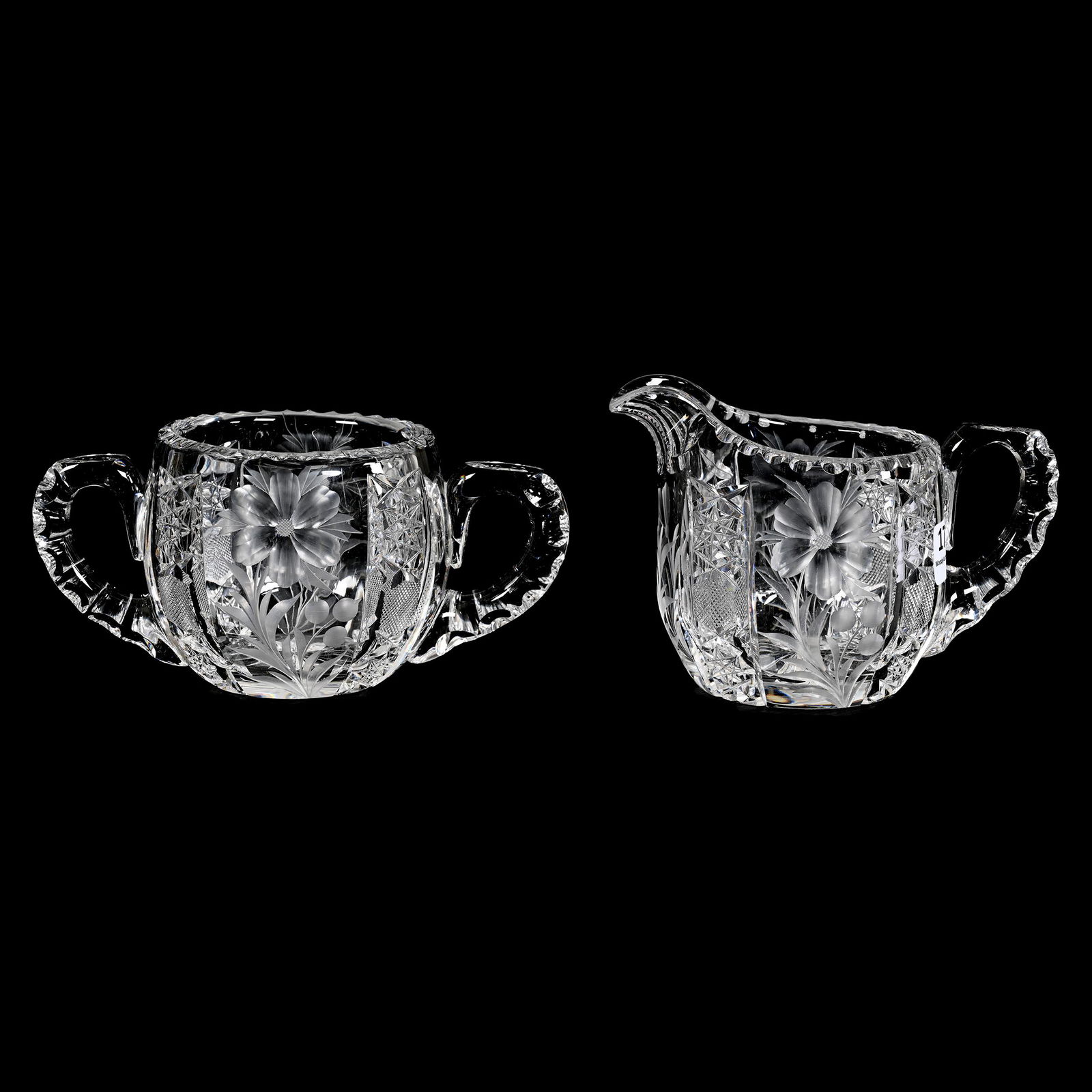 Creamer/Sugar, ABCG, Signed Tuthill Primrose Pattern (1 of 3)