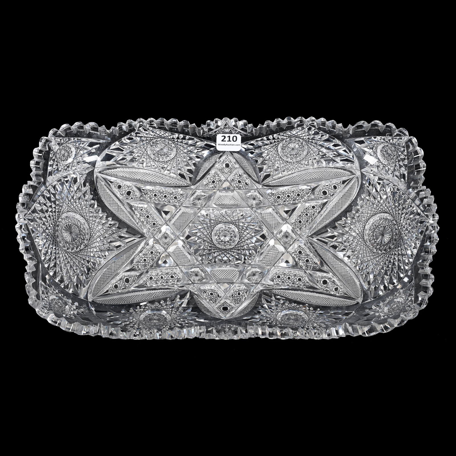 Ice Cream Tray, American Brilliant Cut Glass, Signed Hawkes (1 of 2)