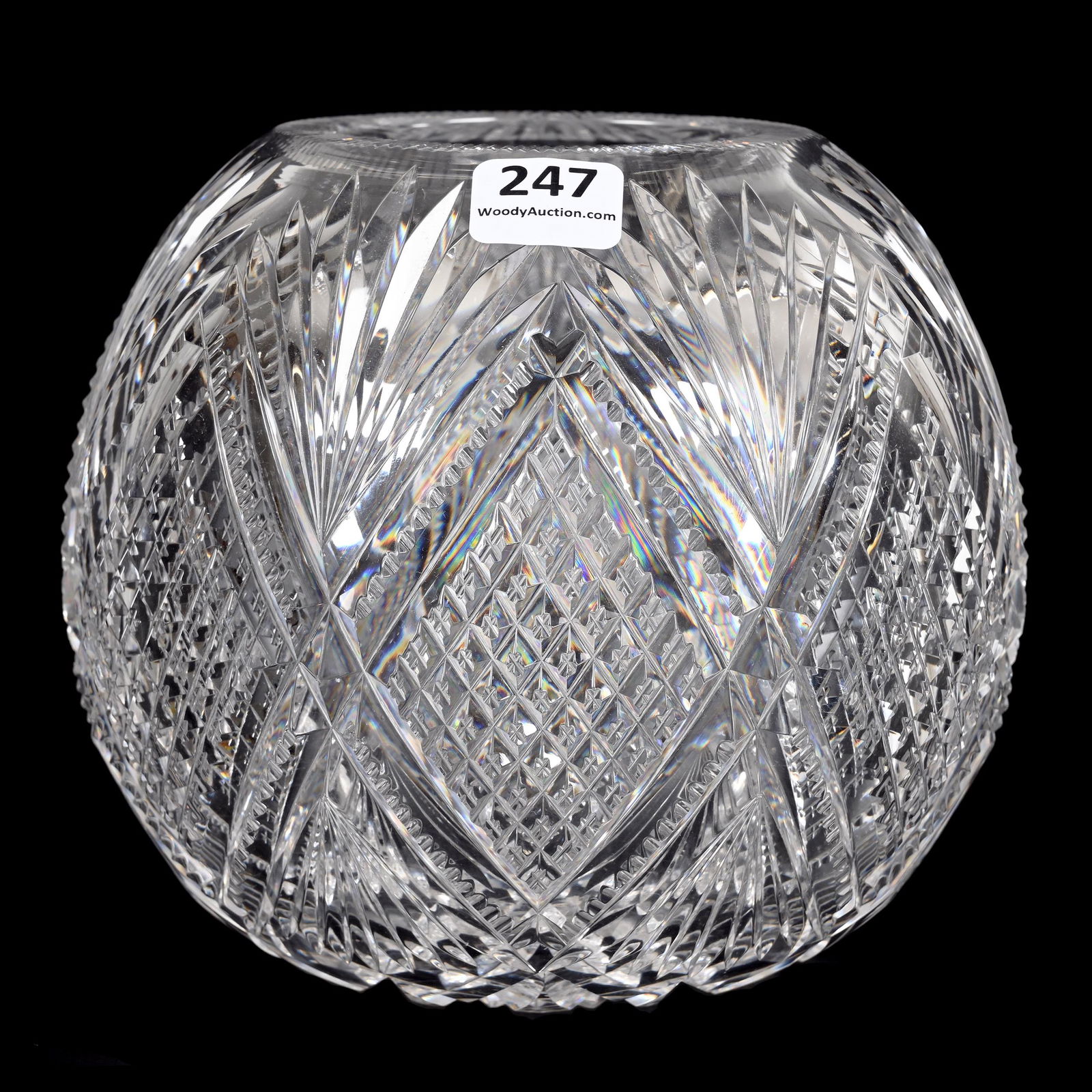 Rose Bowl, American Brilliant Cut Glass (1 of 4)