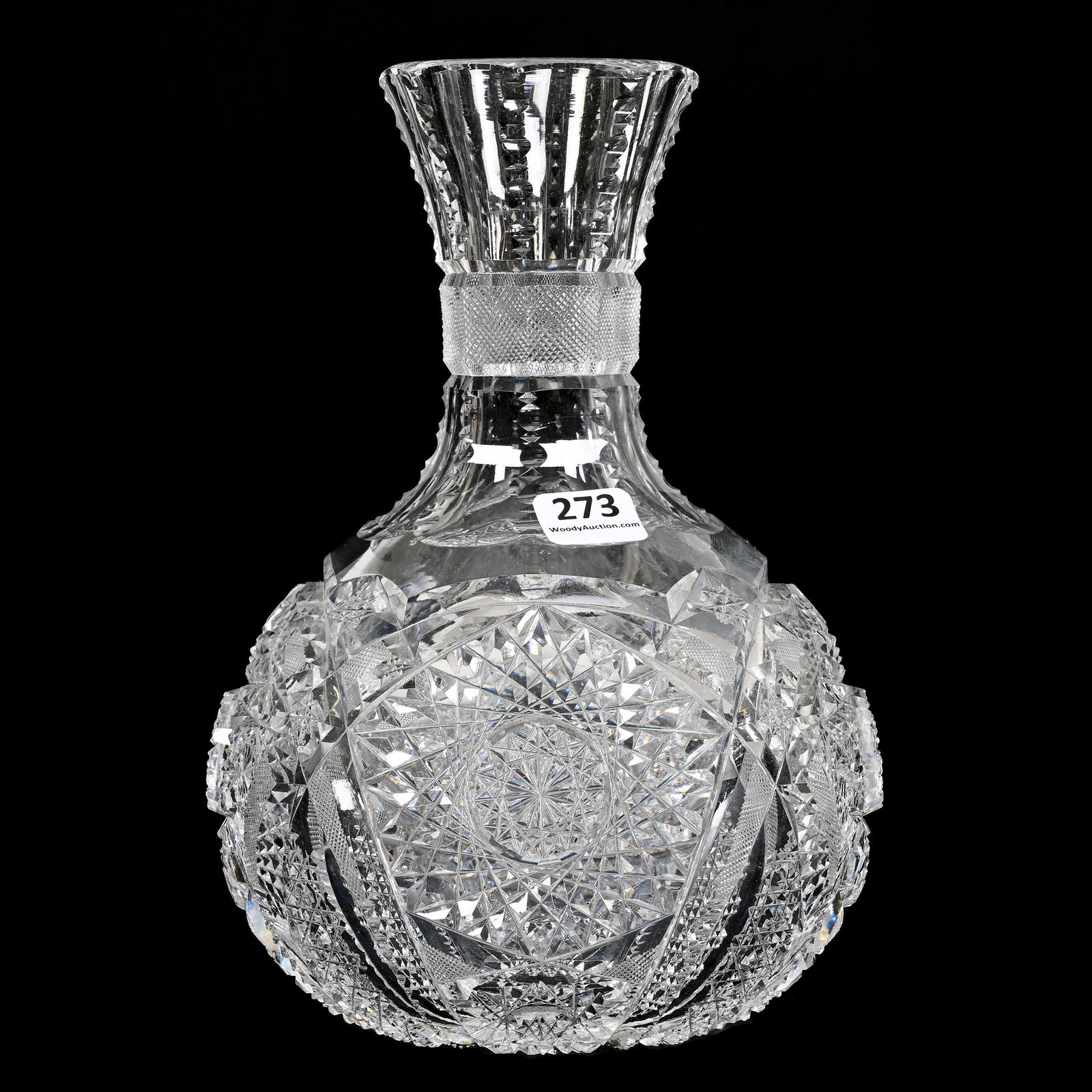 Water Carafe, American Brilliant Cut Glass (1 of 4)