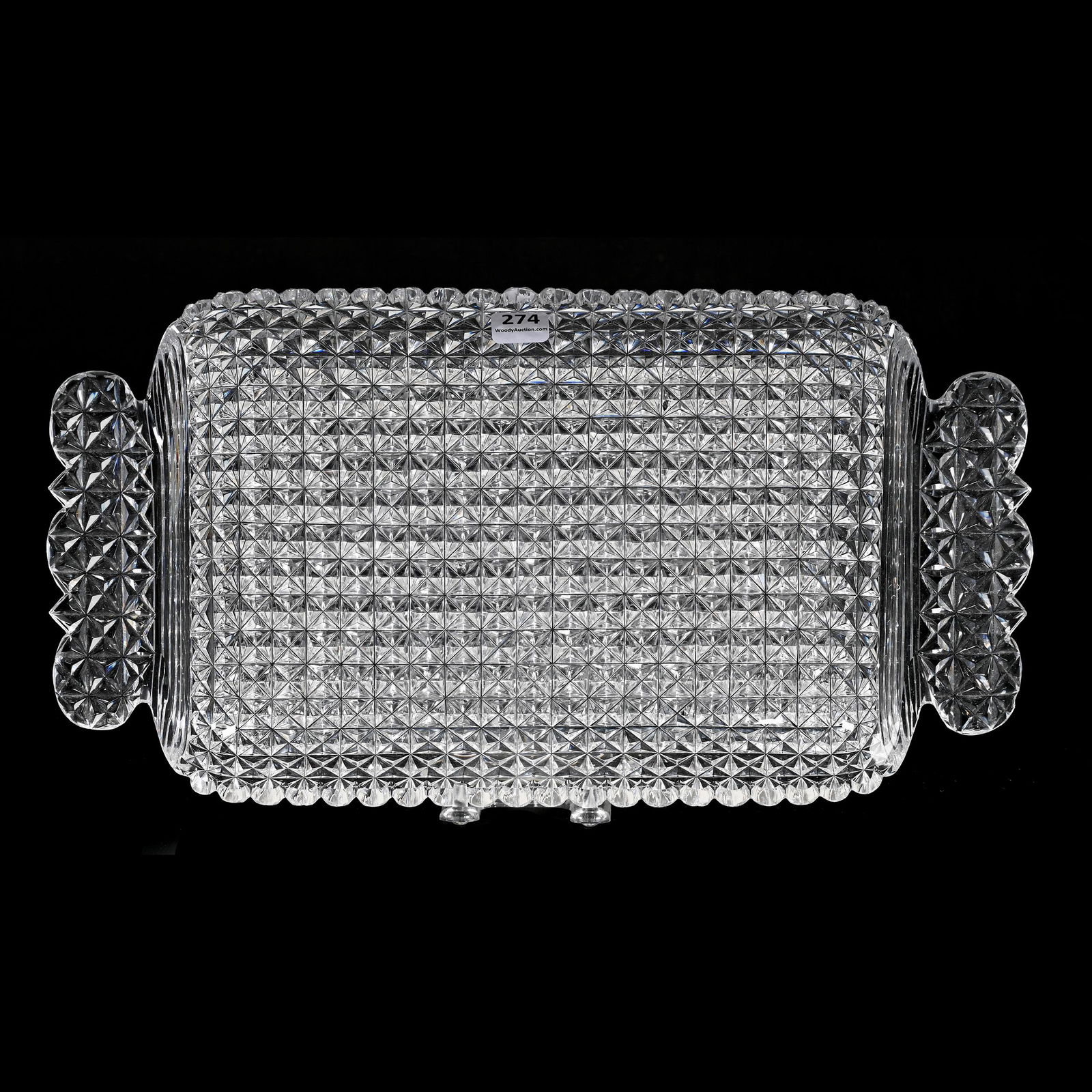 Serving Tray, American Brilliant Cut Glass (1 of 3)