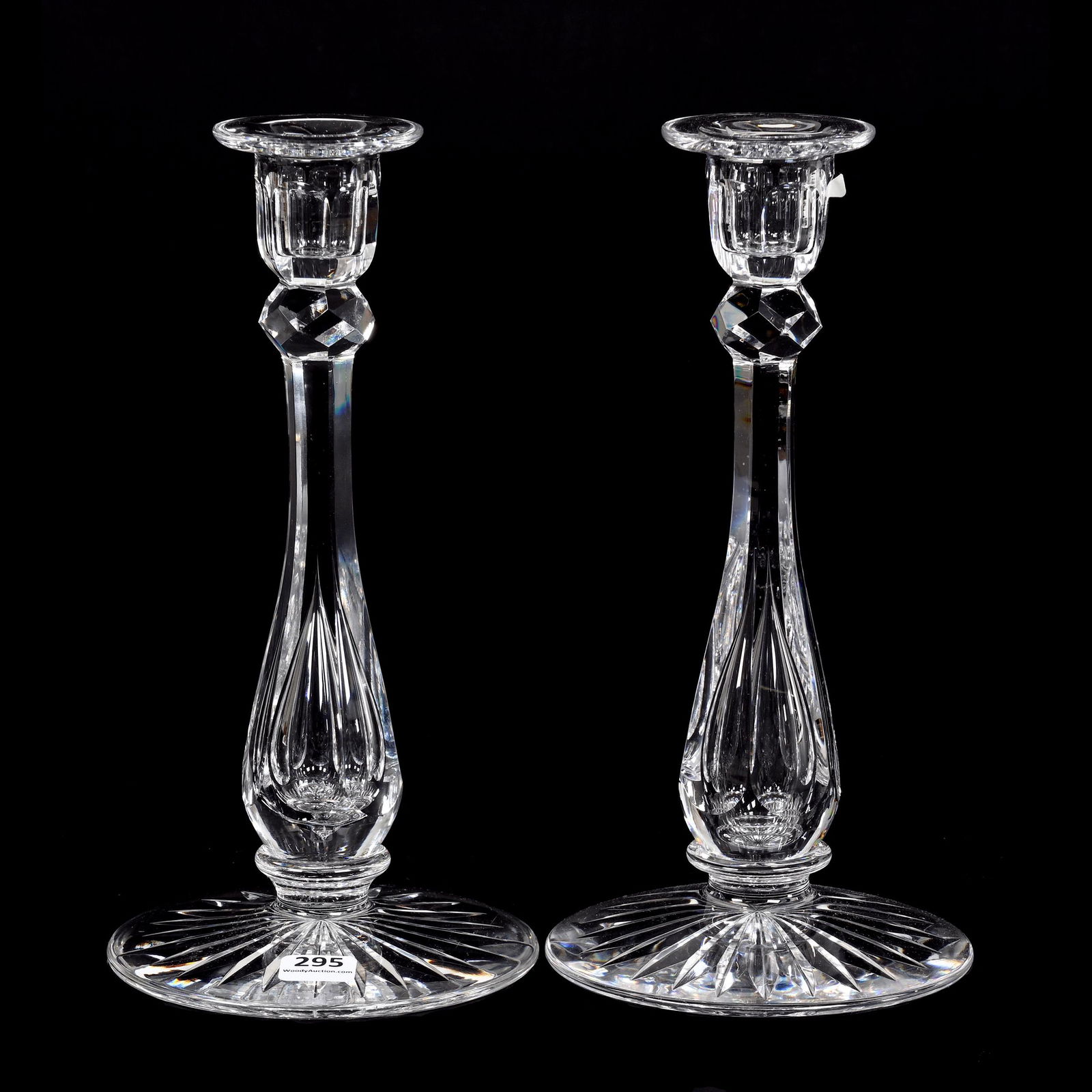 Pair Candlesticks, ABCG, Signed Libbey (1 of 2)